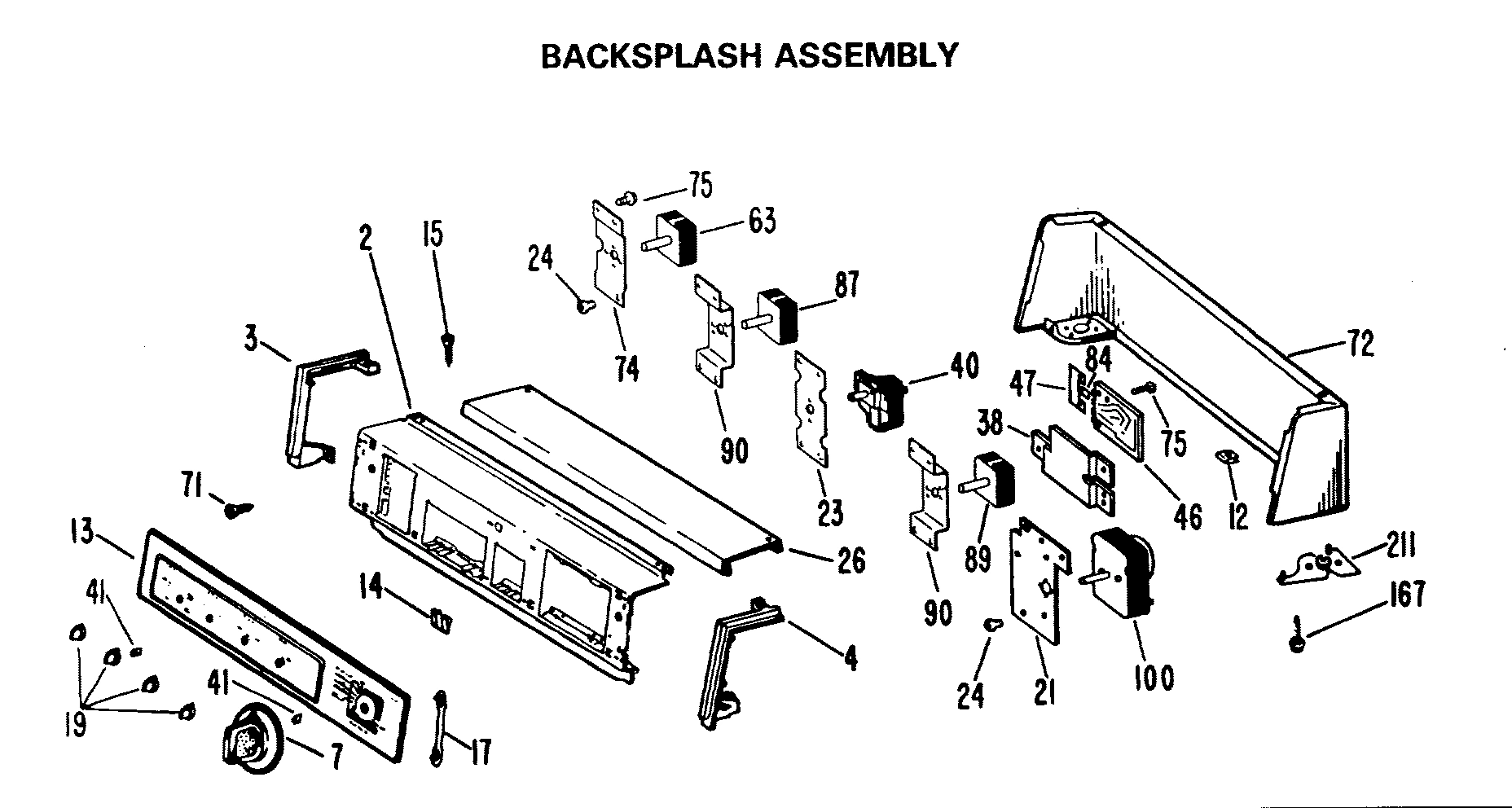 BACKSPLASH ASSEMBLY