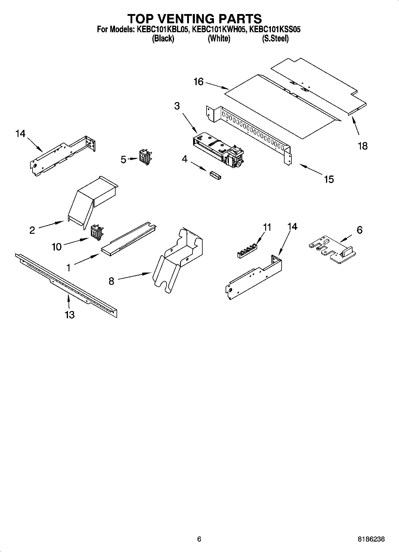 05 - TOP VENTING PARTS, MISCELLANEOUS PARTS