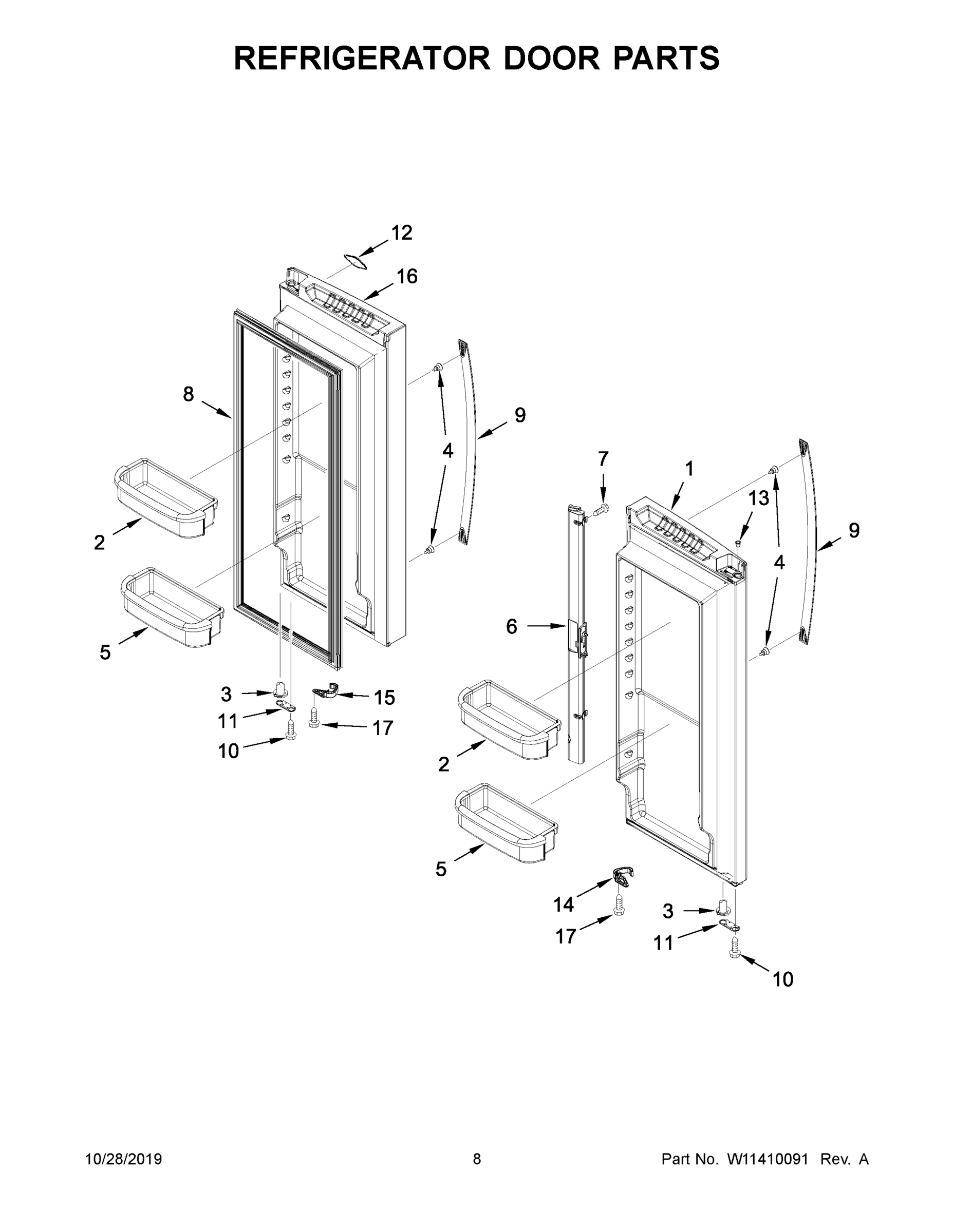 05 - REFRIGERATOR DOOR PARTS