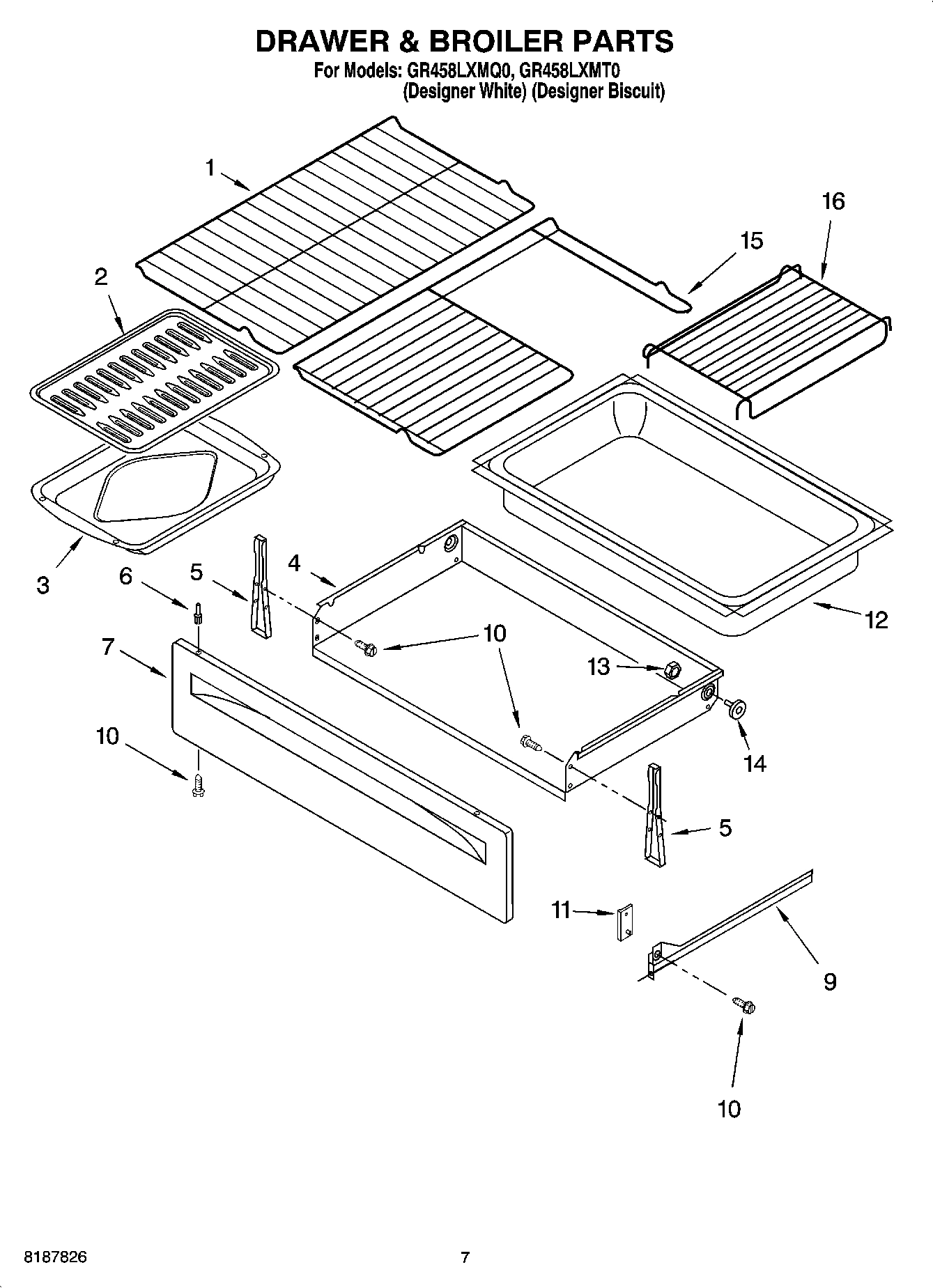 05 - DRAWER & BROILER PARTS, MISCELLANEOUS PARTS