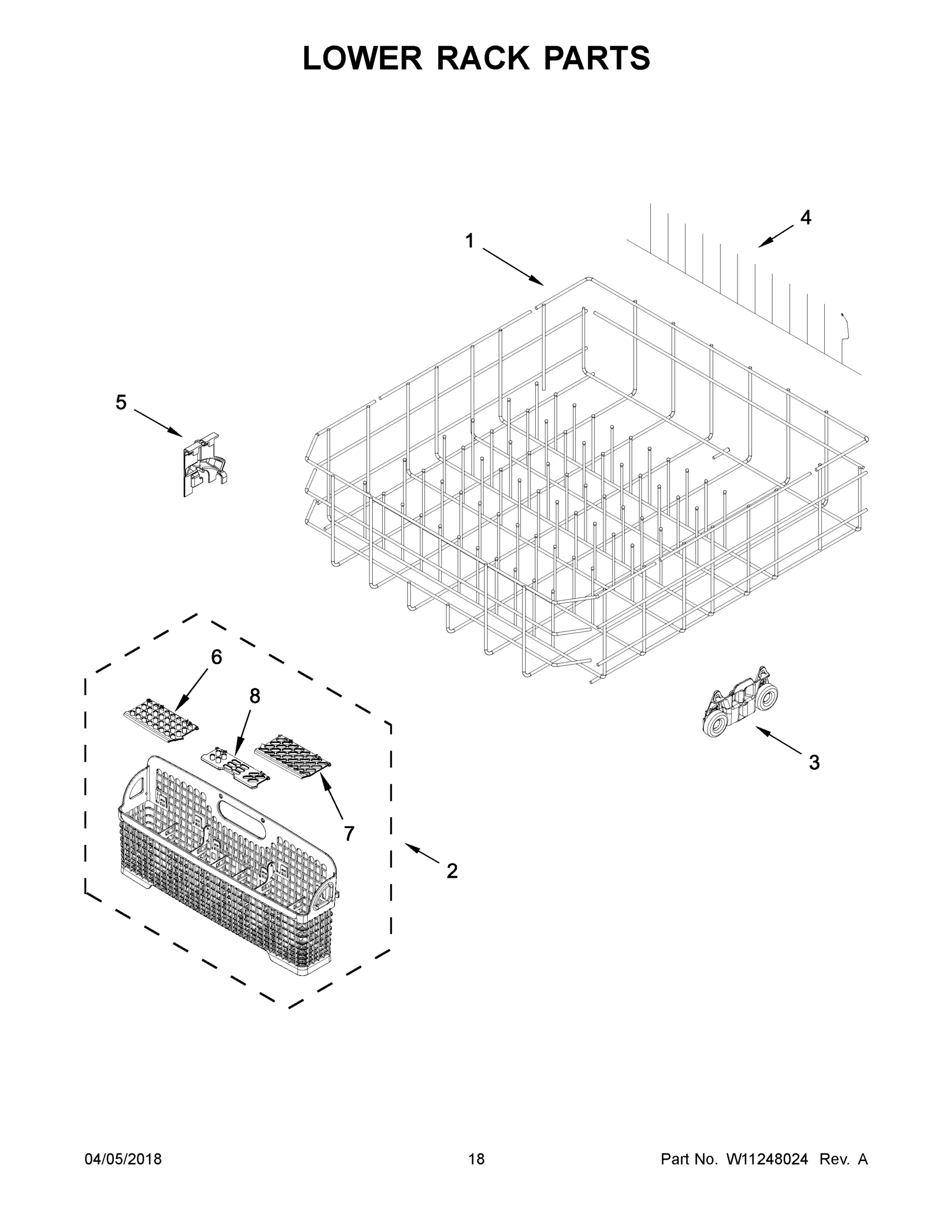 10 - LOWER RACK PARTS