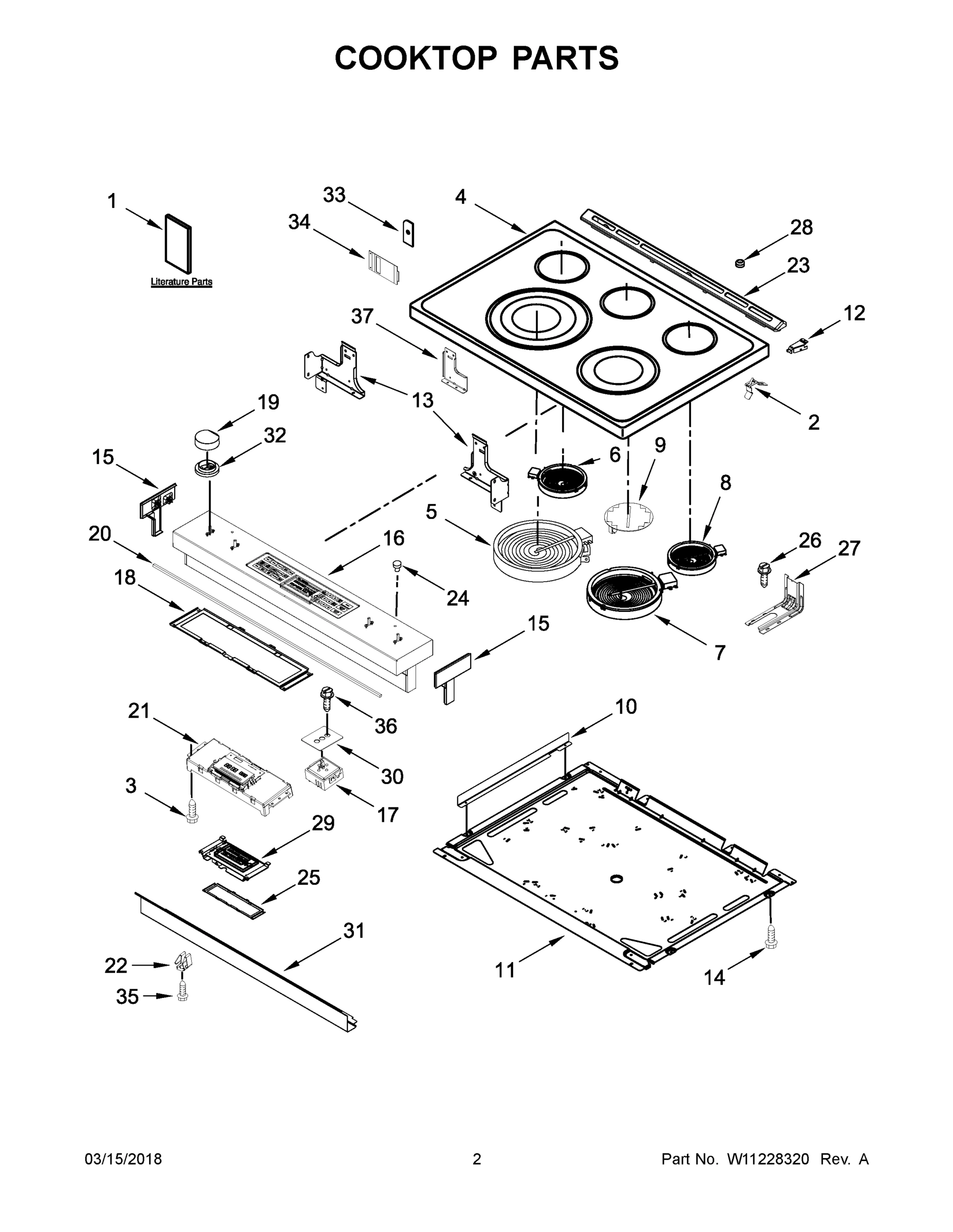 02 - COOKTOP PARTS