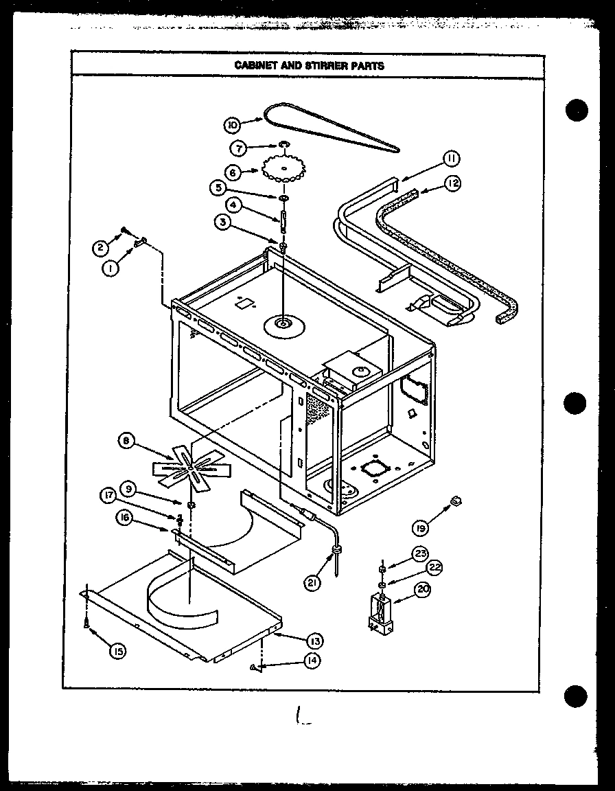 01 - CABINET AND STIRRER PARTS