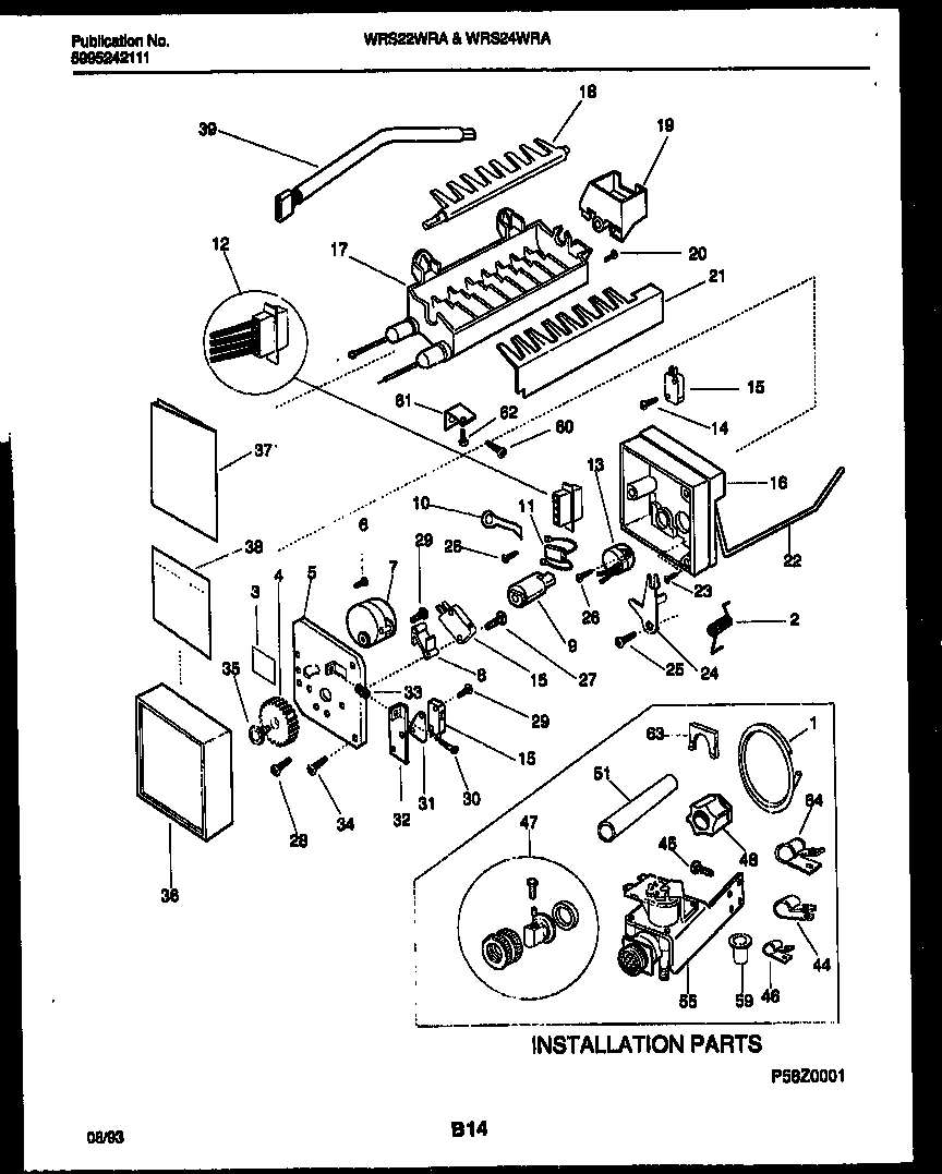 15 - ICE MAKER AND INSTALLATION PARTS
