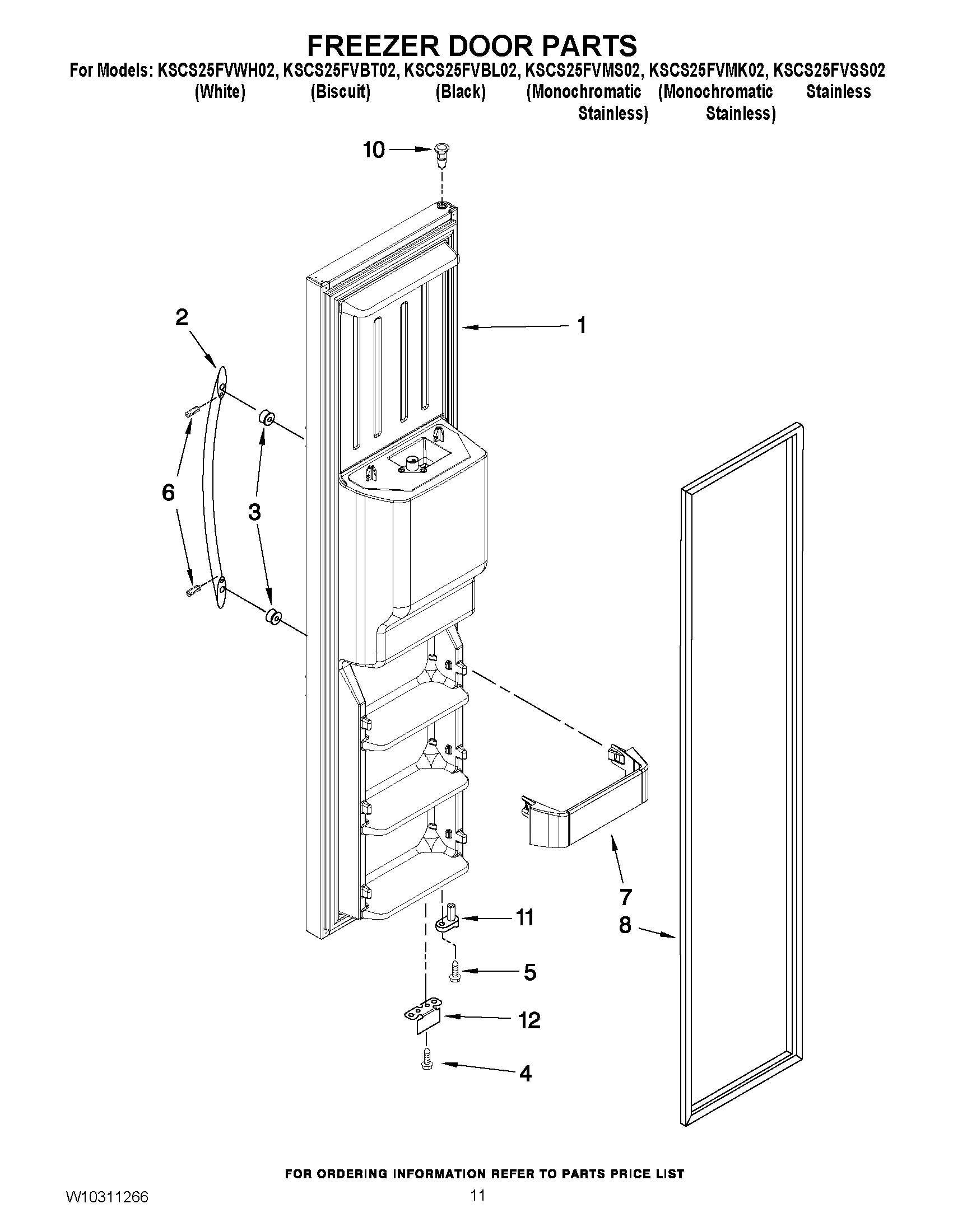 07 - FREEZER DOOR PARTS