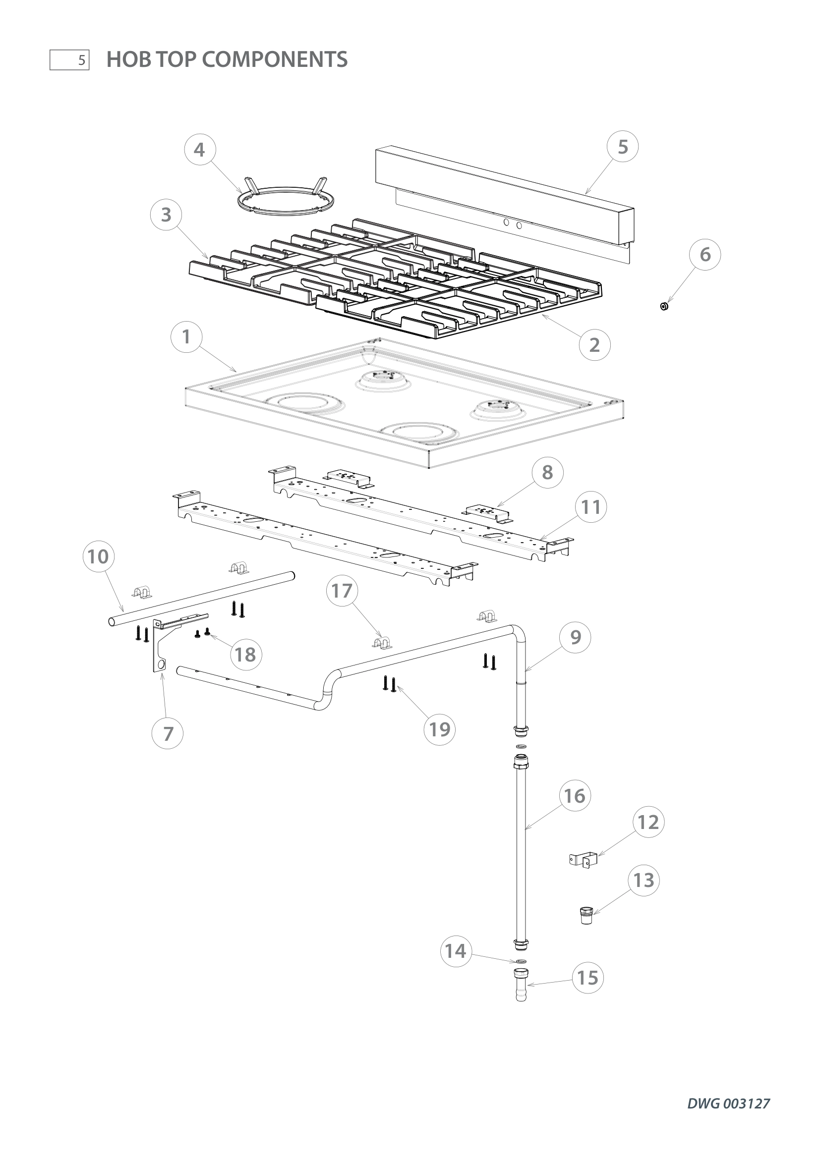 HOB TOP COMPONENTS