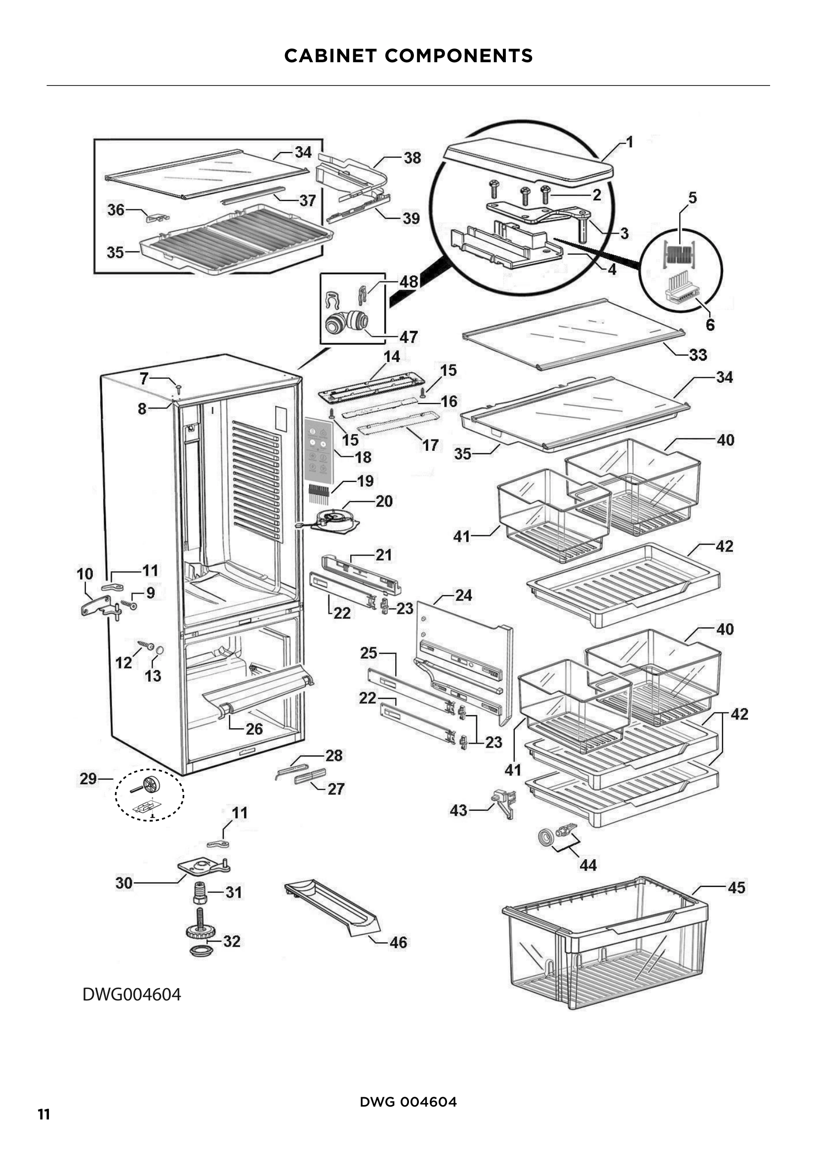 CABINET COMPONENTS