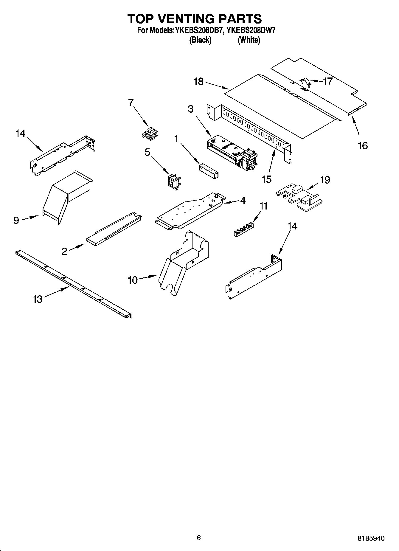 05 - TOP VENTING PARTS, OPTIONAL PARTS