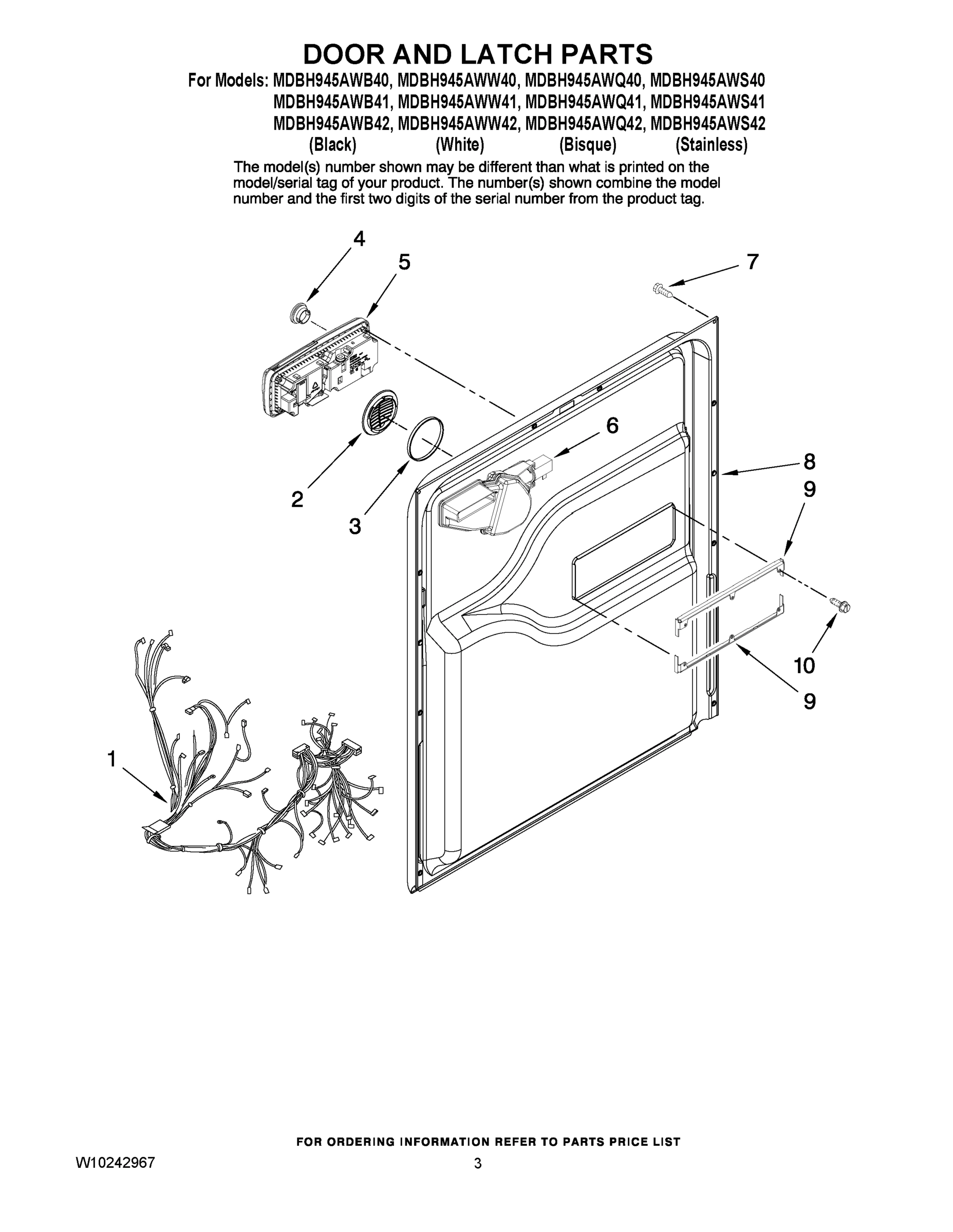 03 - DOOR AND LATCH PARTS