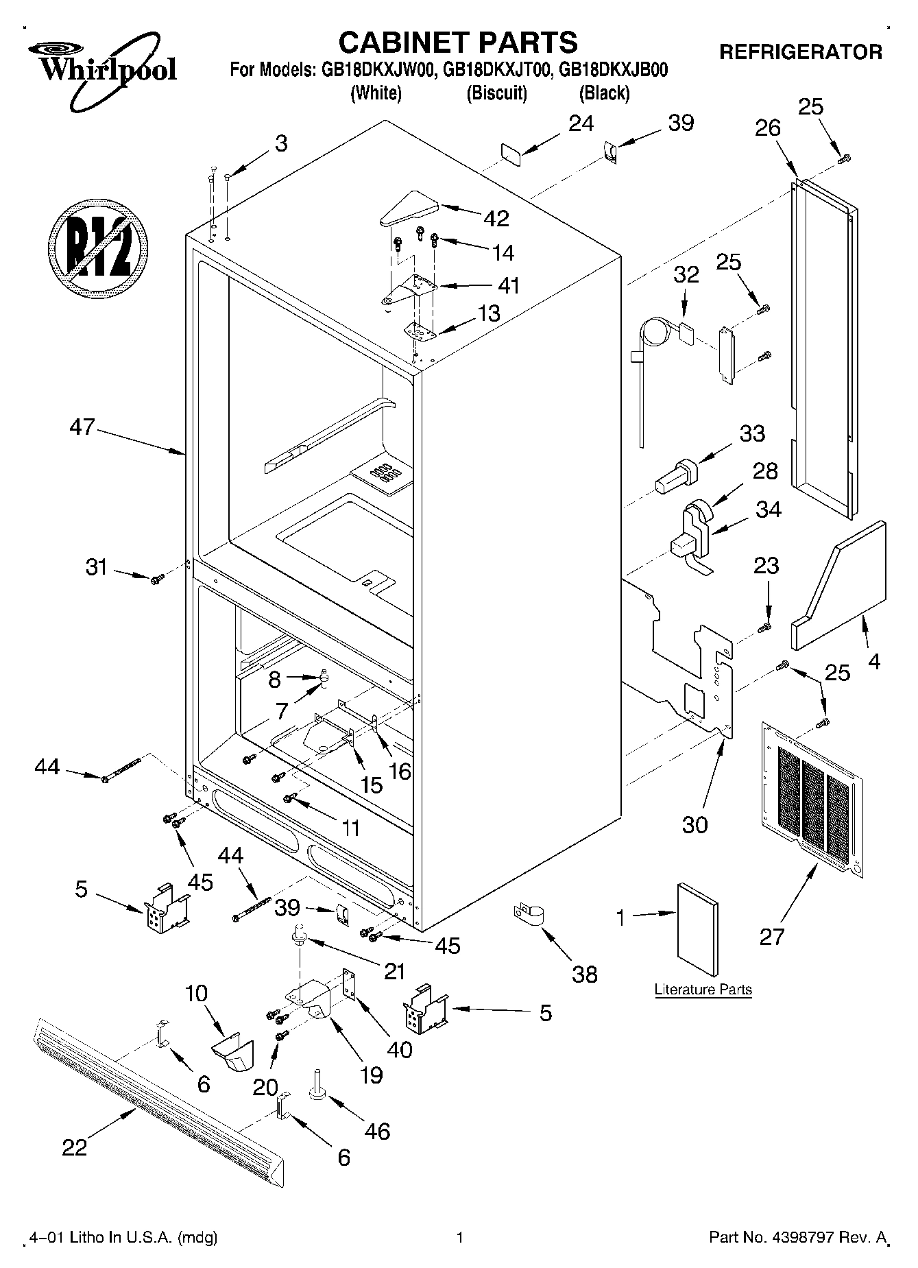 01 - CABINET, LITERATURE