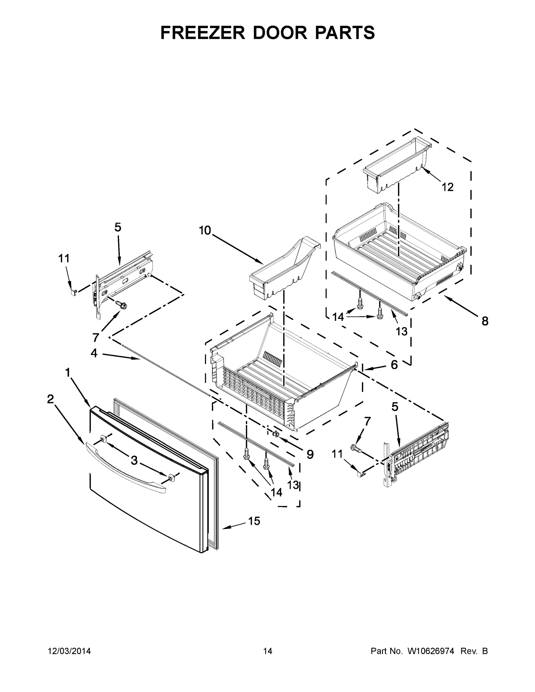 08 - FREEZER DOOR PARTS