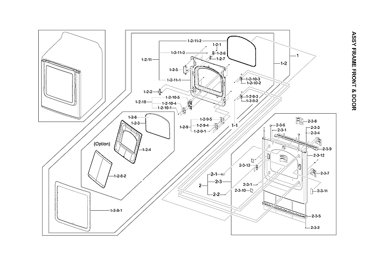 Front Frame & Door Assembly