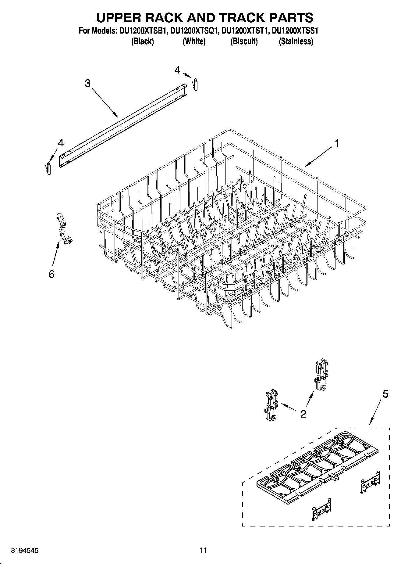 09 - UPPER RACK AND TRACK PARTS