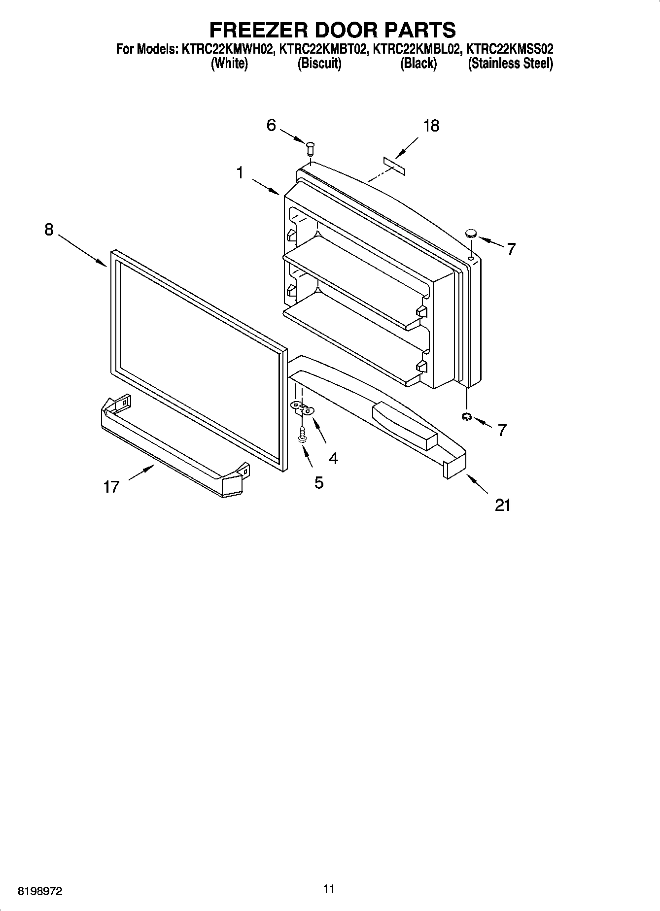 06 - FREEZER DOOR PARTS, OPTIONAL PARTS