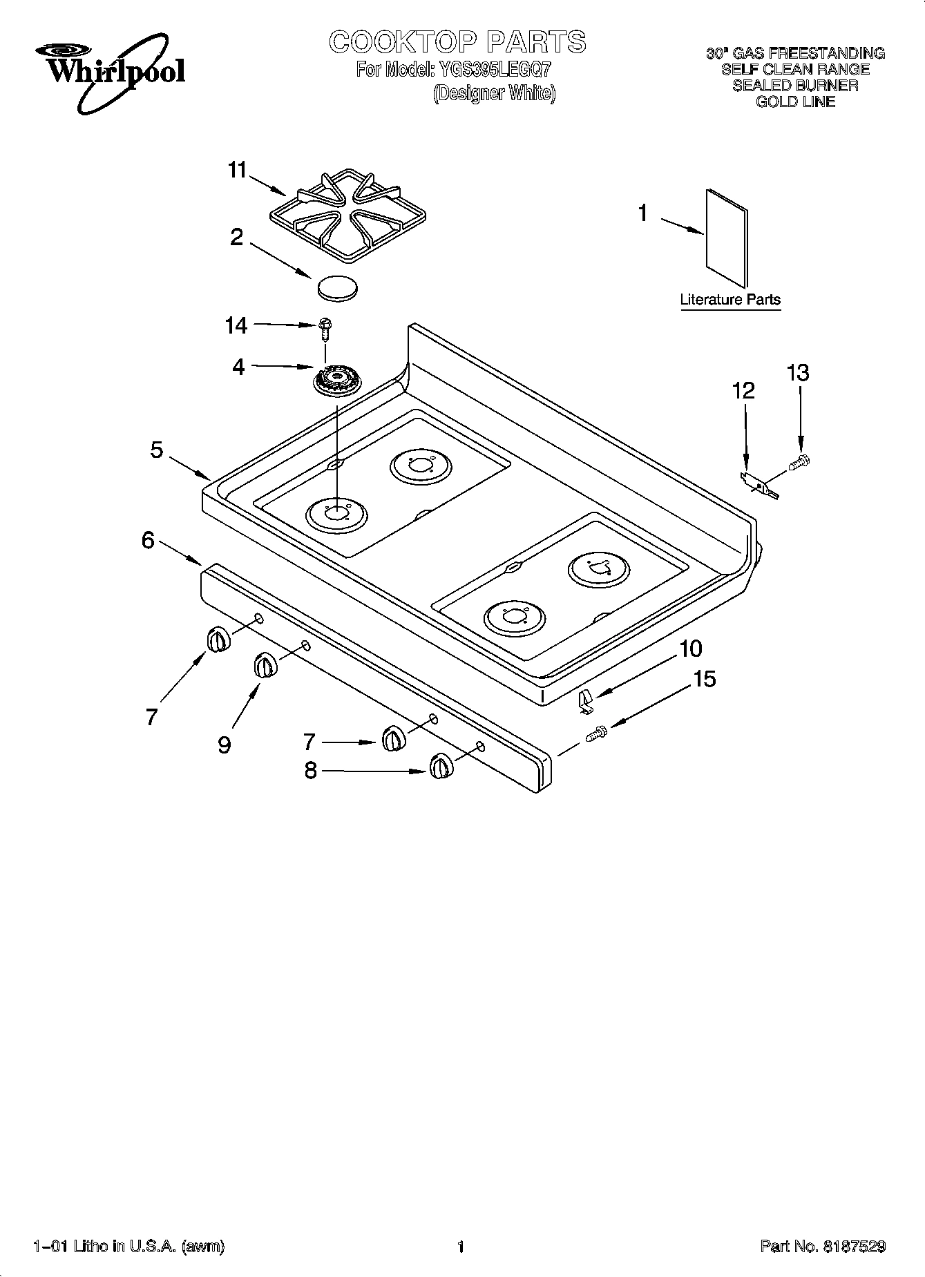 01 - COOKTOP PARTS