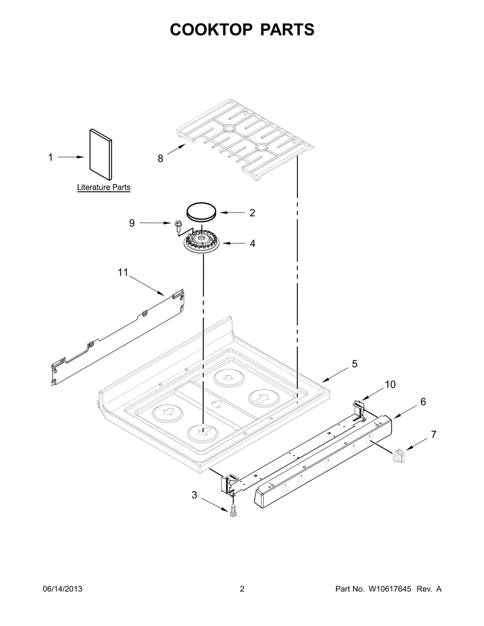 COOKTOP PARTS
