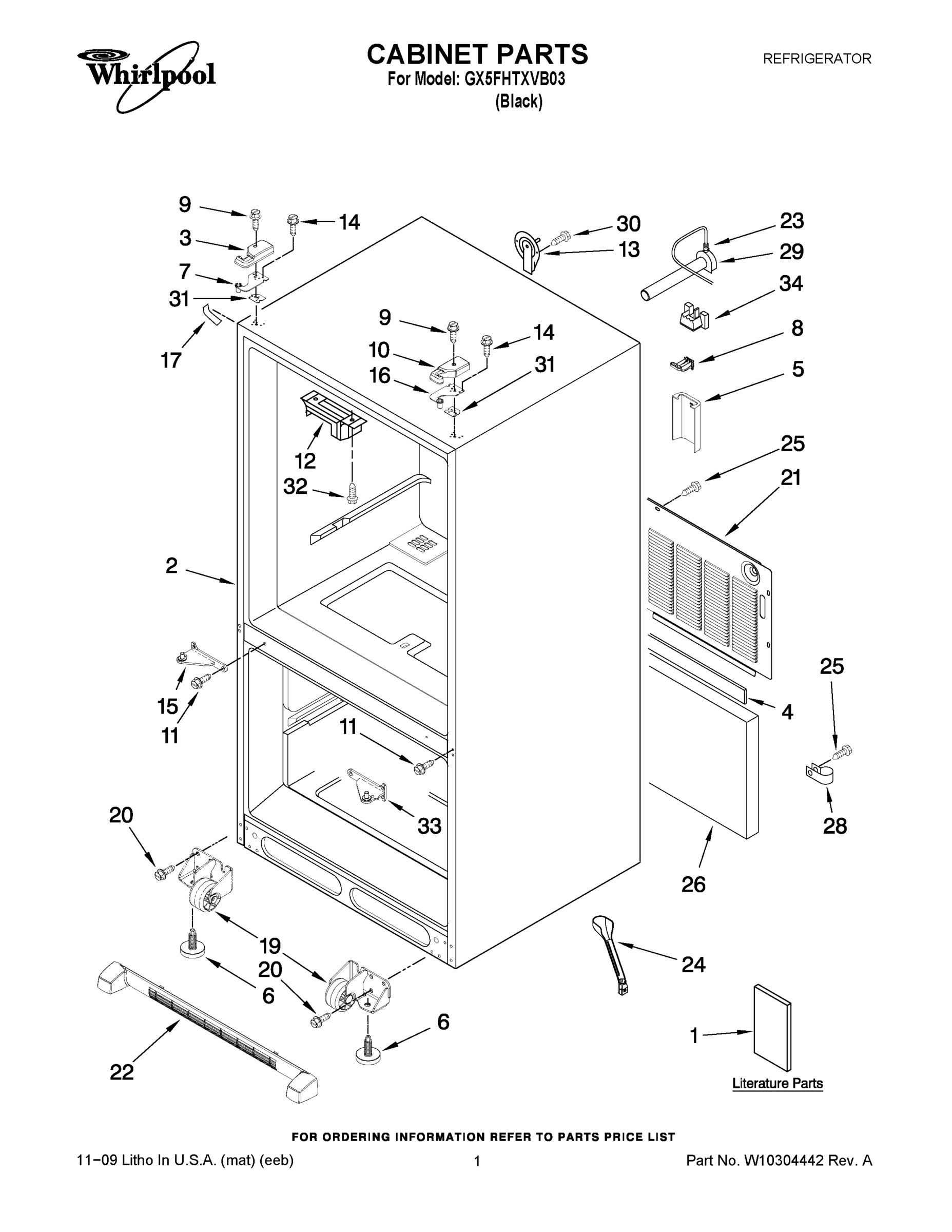 01 - CABINET PARTS