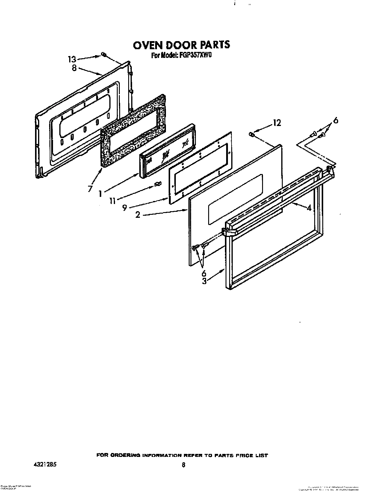 08 - OVEN DOOR, LIT/OPTIONAL