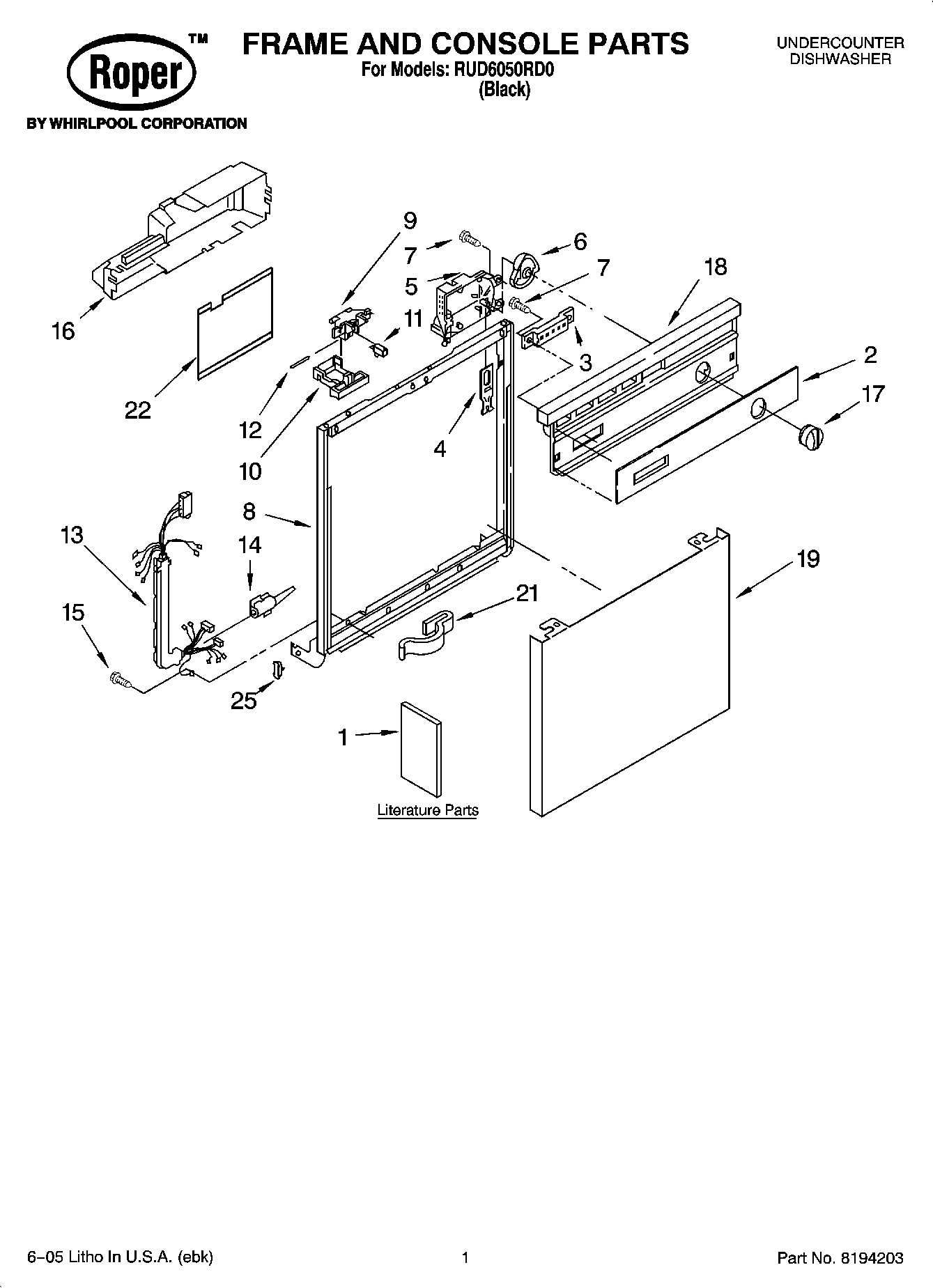 01 - FRAME AND CONSOLE PARTS