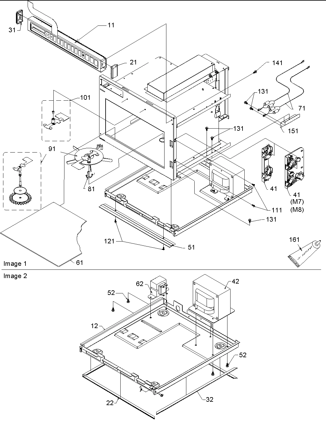 CONTROL/ANTENNA & BASEPAN ASSEMBLY