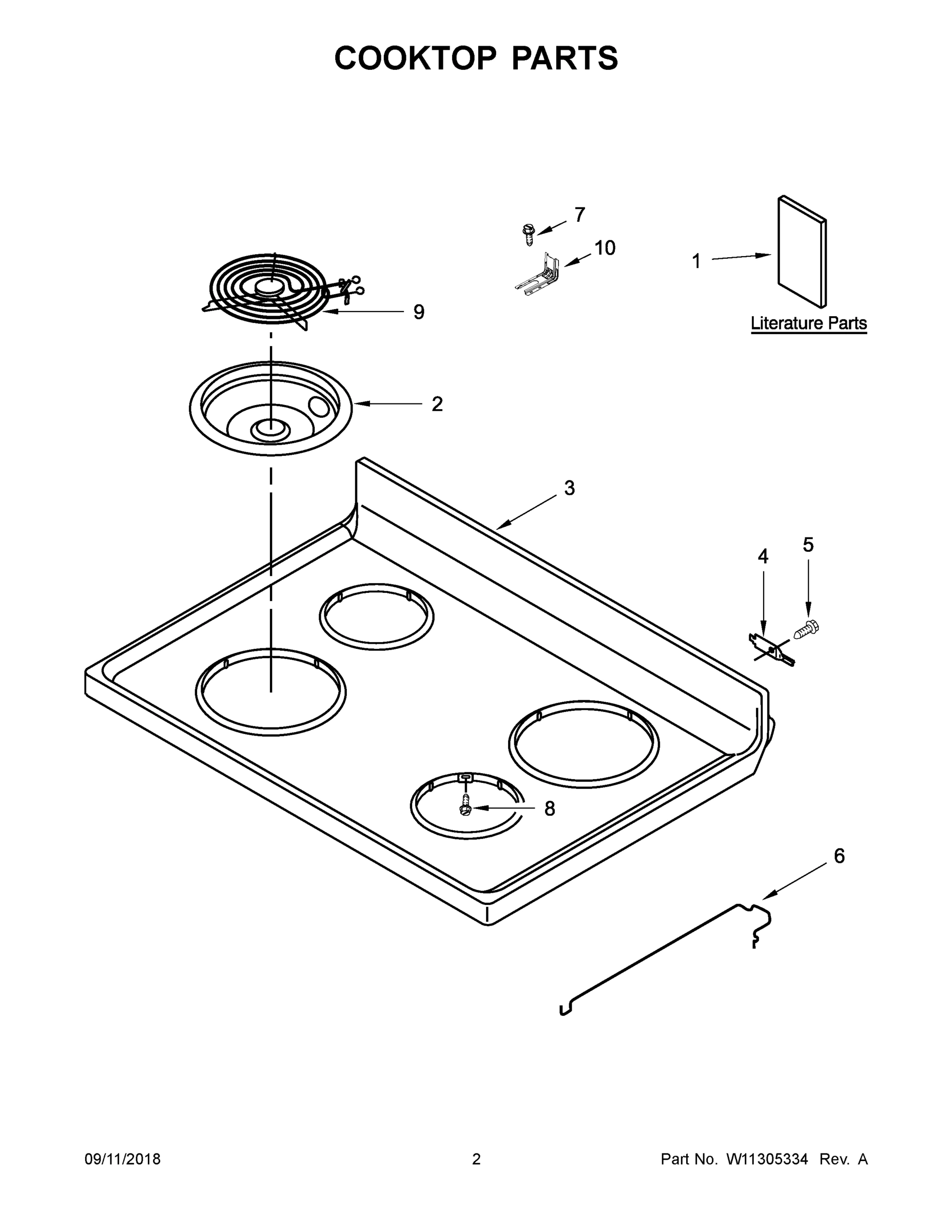 02 - COOKTOP PARTS