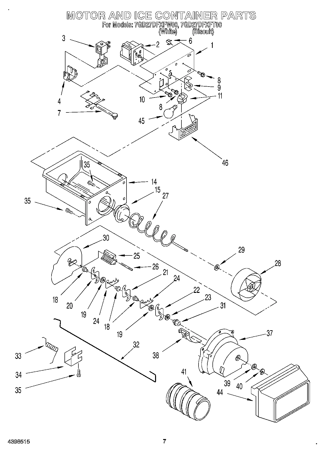05 - MOTOR AND ICE CONTAINER