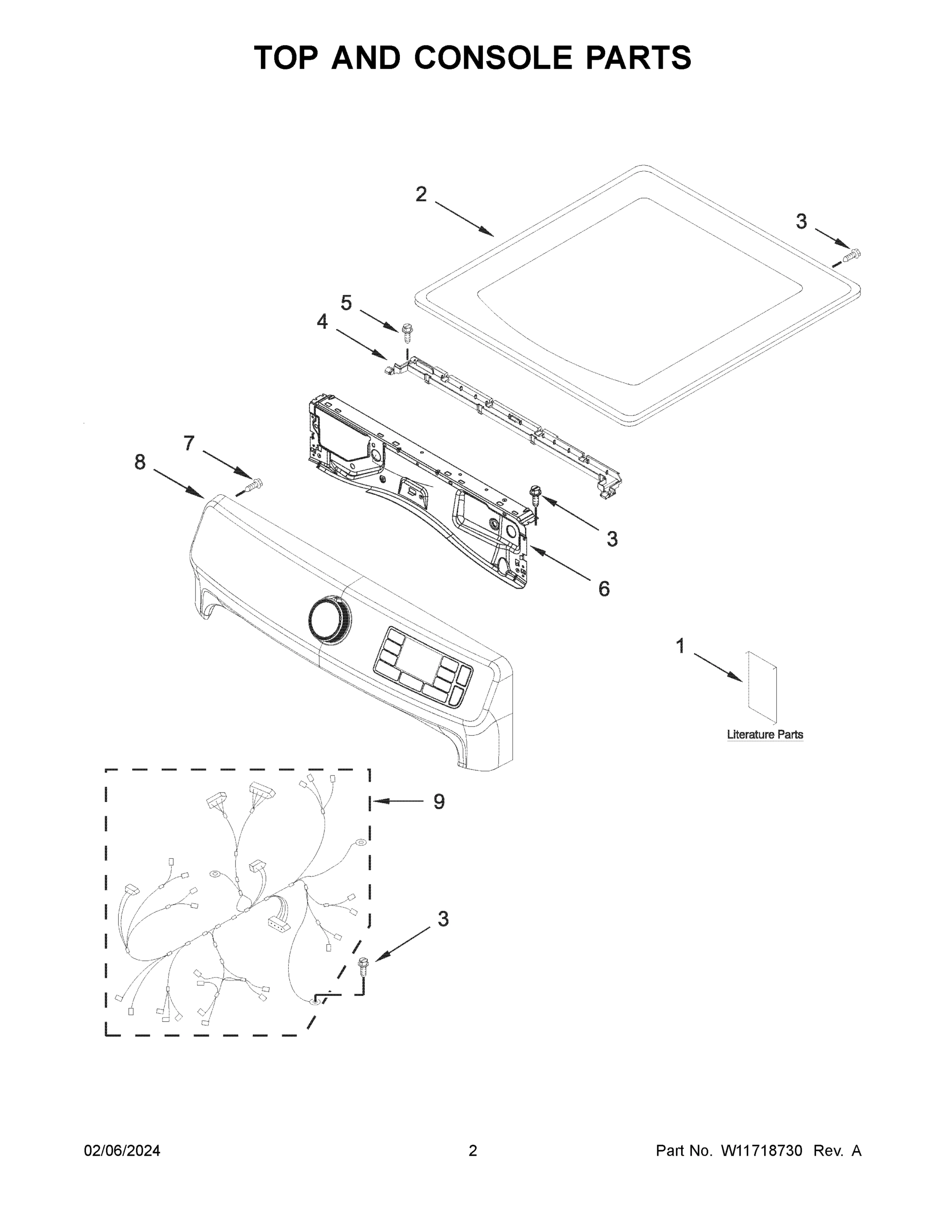 02 - TOP AND CONSOLE PARTS