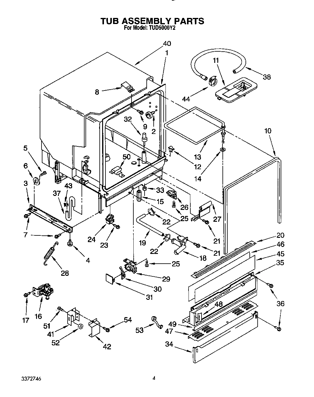 04 - TUB ASSEMBLY, LIT/OPTIONAL