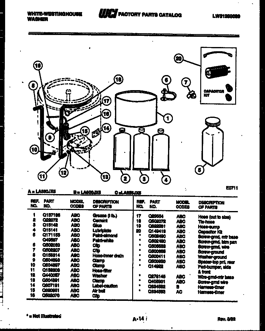 08 - WASHER AND MISCELLANEOUS PARTS