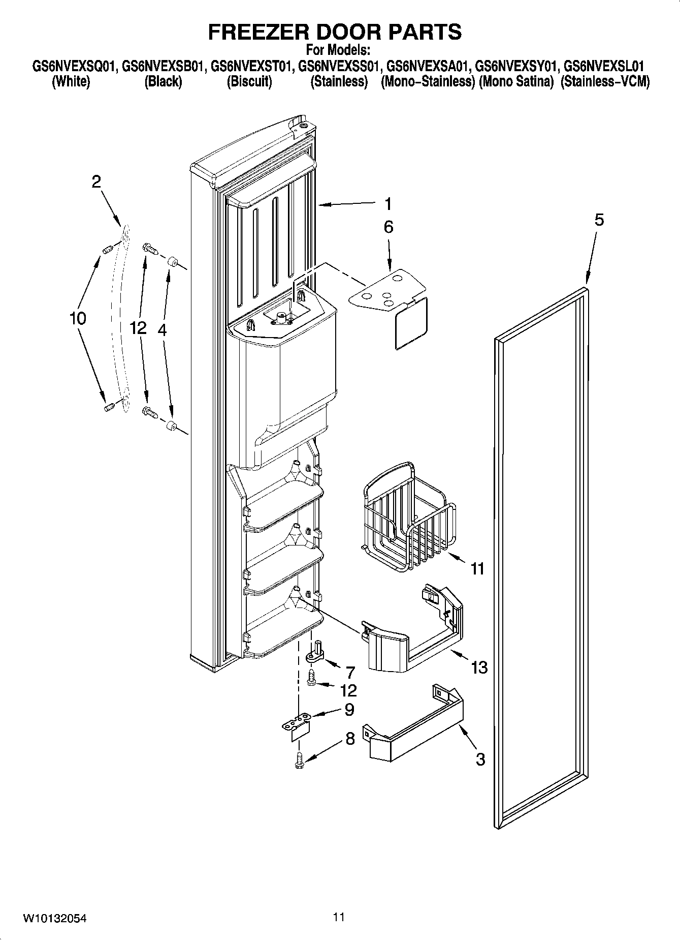 07 - FREEZER DOOR PARTS