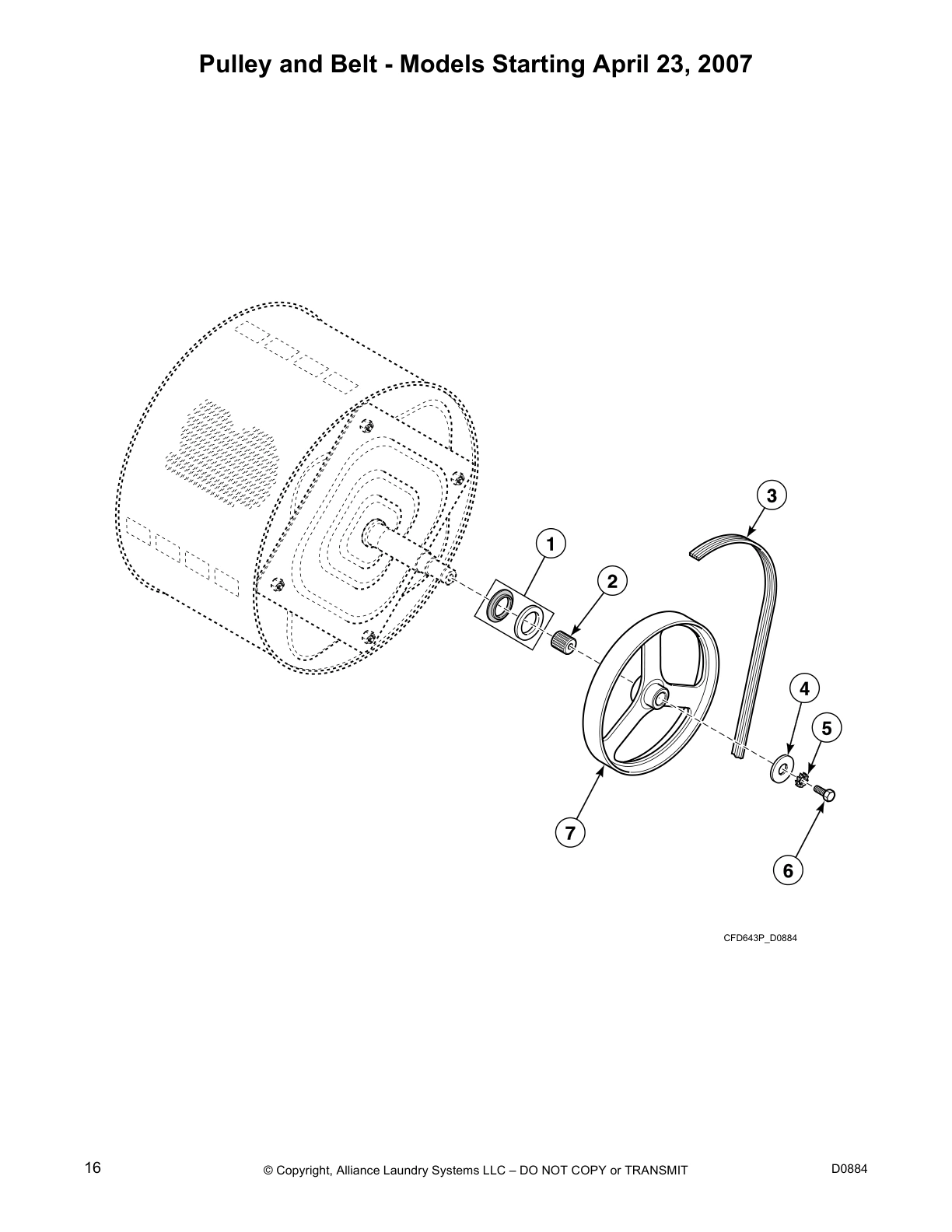 Pulley and Belt - Models Starting April 23, 2007