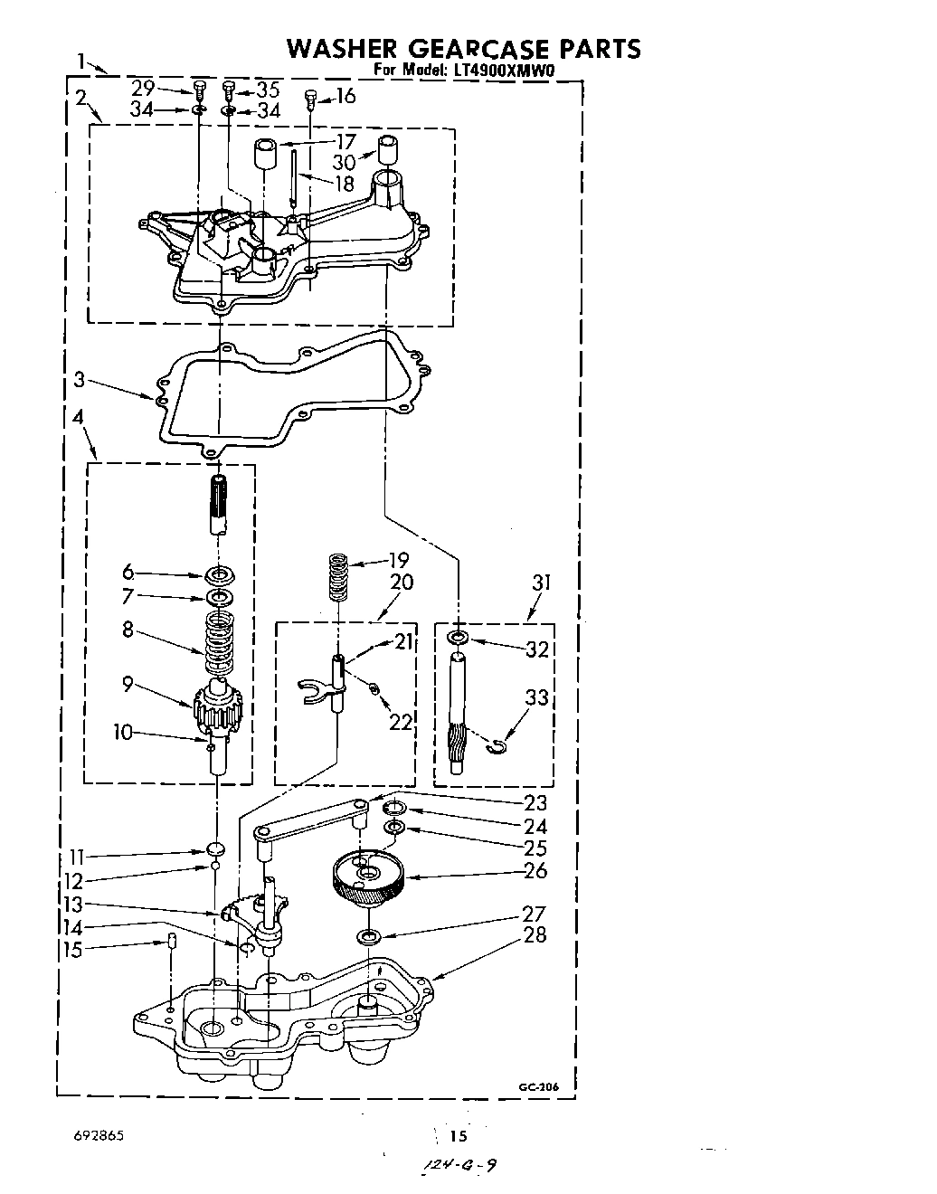 12 - WASHER GEARCASE