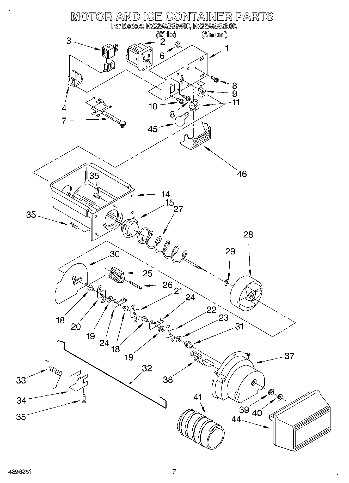 05 - MOTOR AND ICE CONTAINER