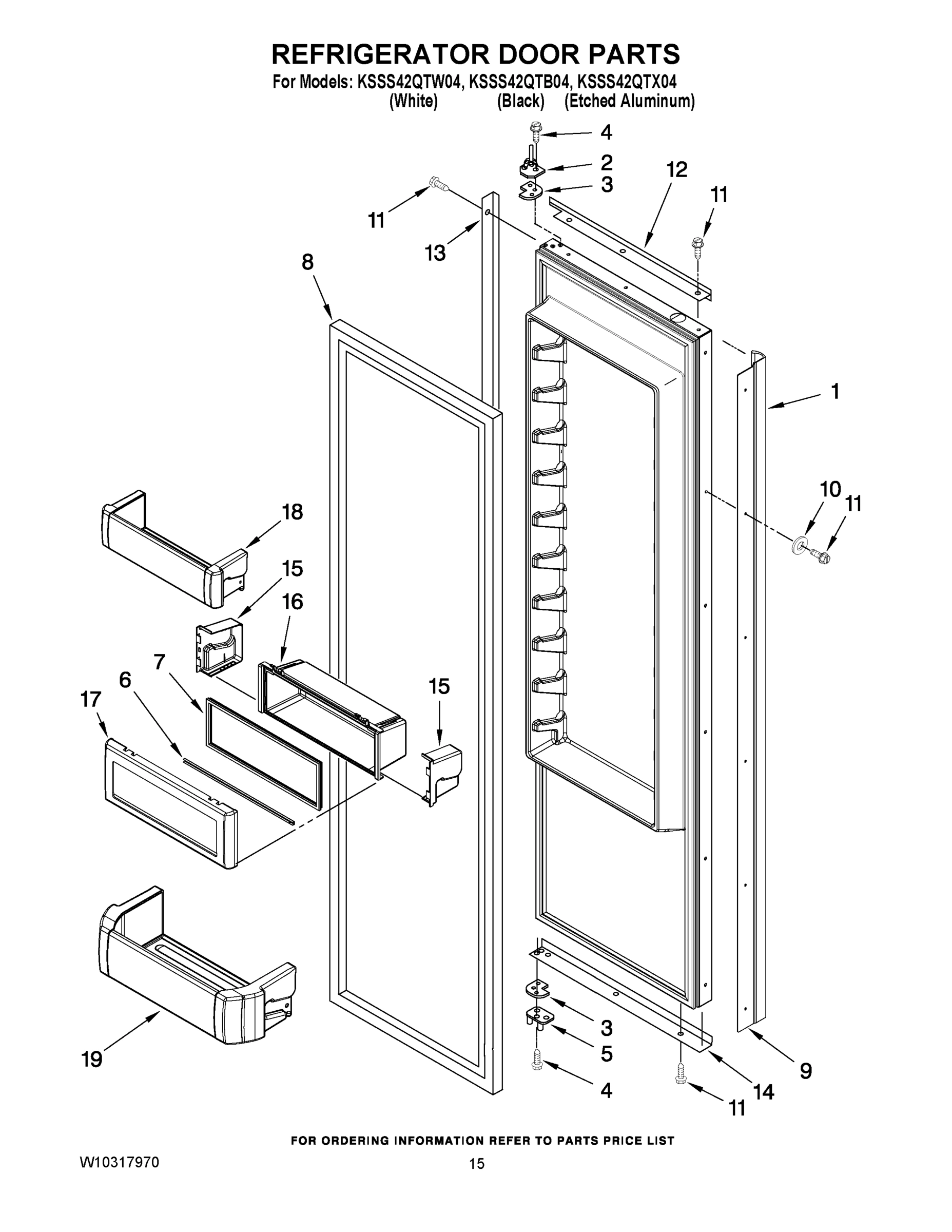 10 - REFRIGERATOR DOOR PARTS