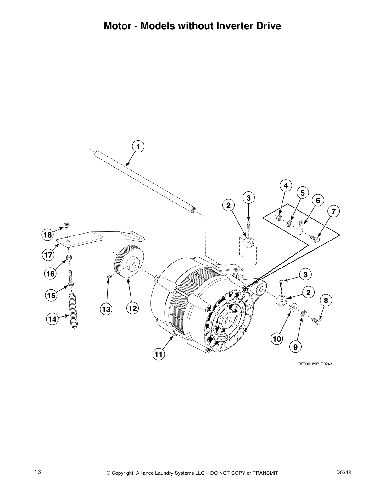 Motor - Models without Inverter Drive