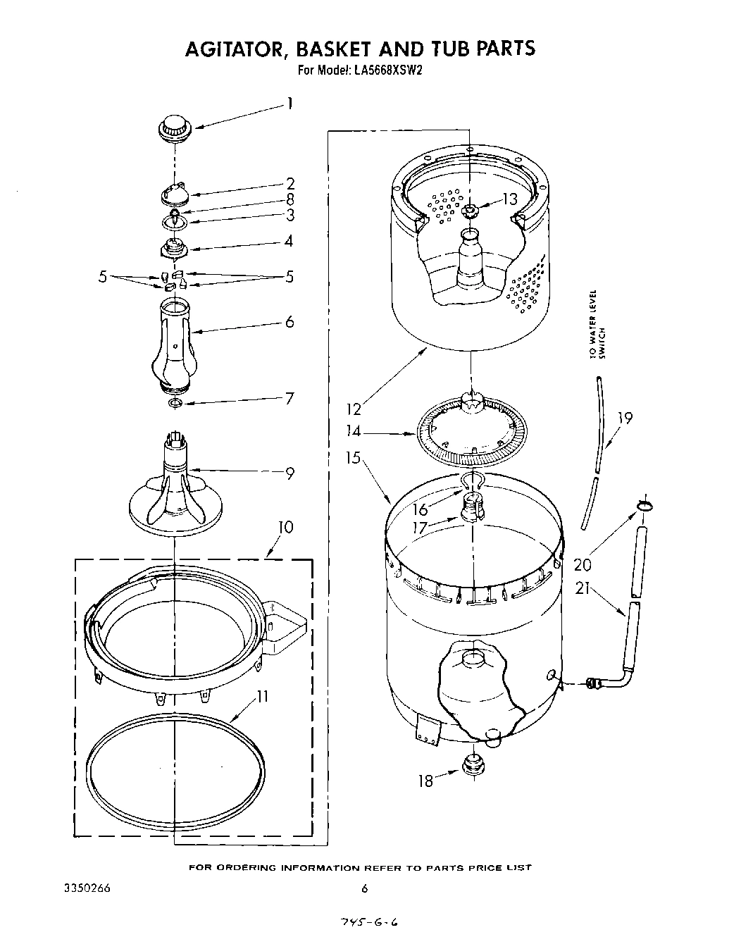 04 - AGITATOR, BASKET AND TUB