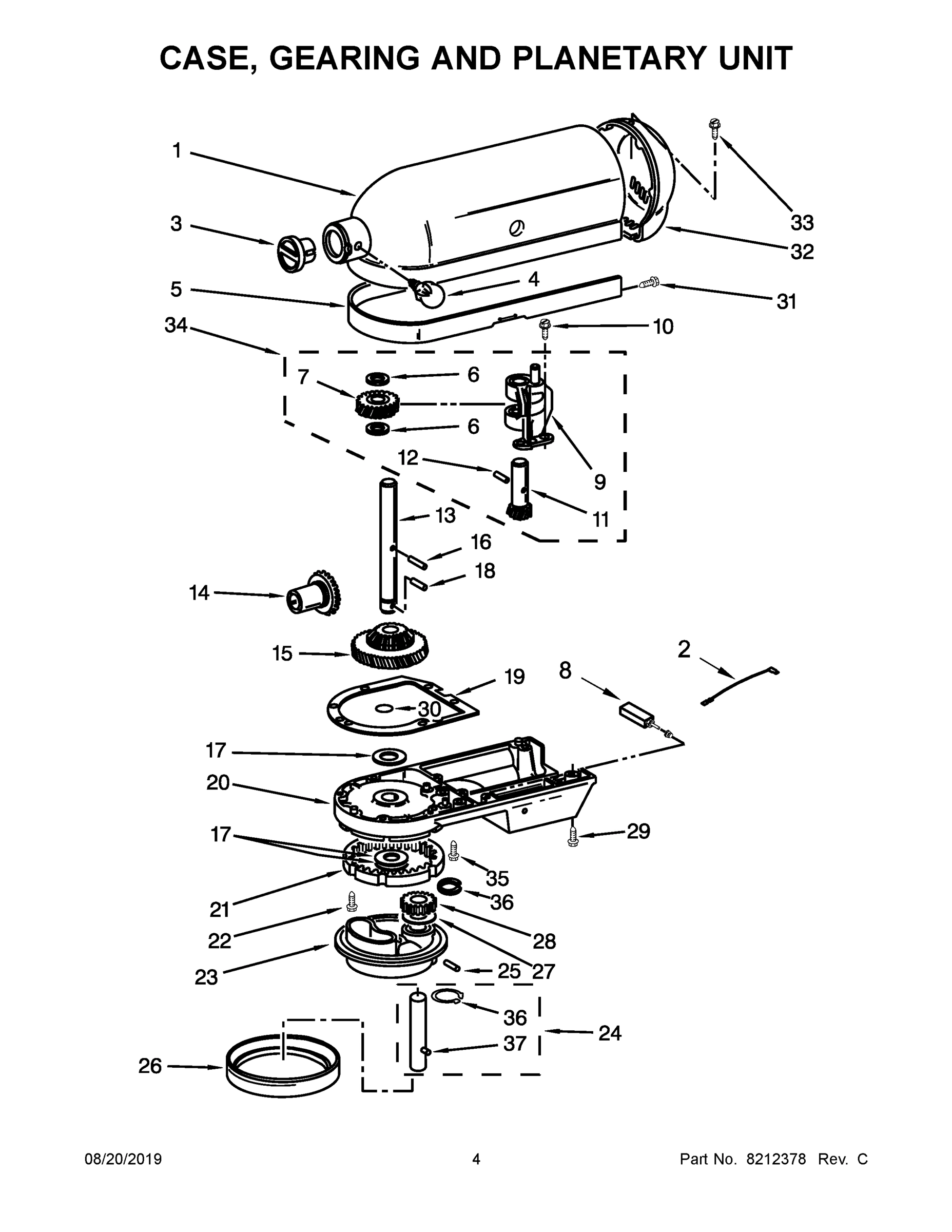 03 - CASE, GEARING AND PLANETARY UNIT