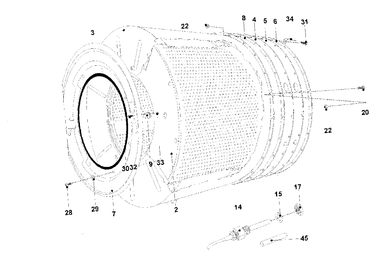 10 - BASKET AND OUTER SHELL
