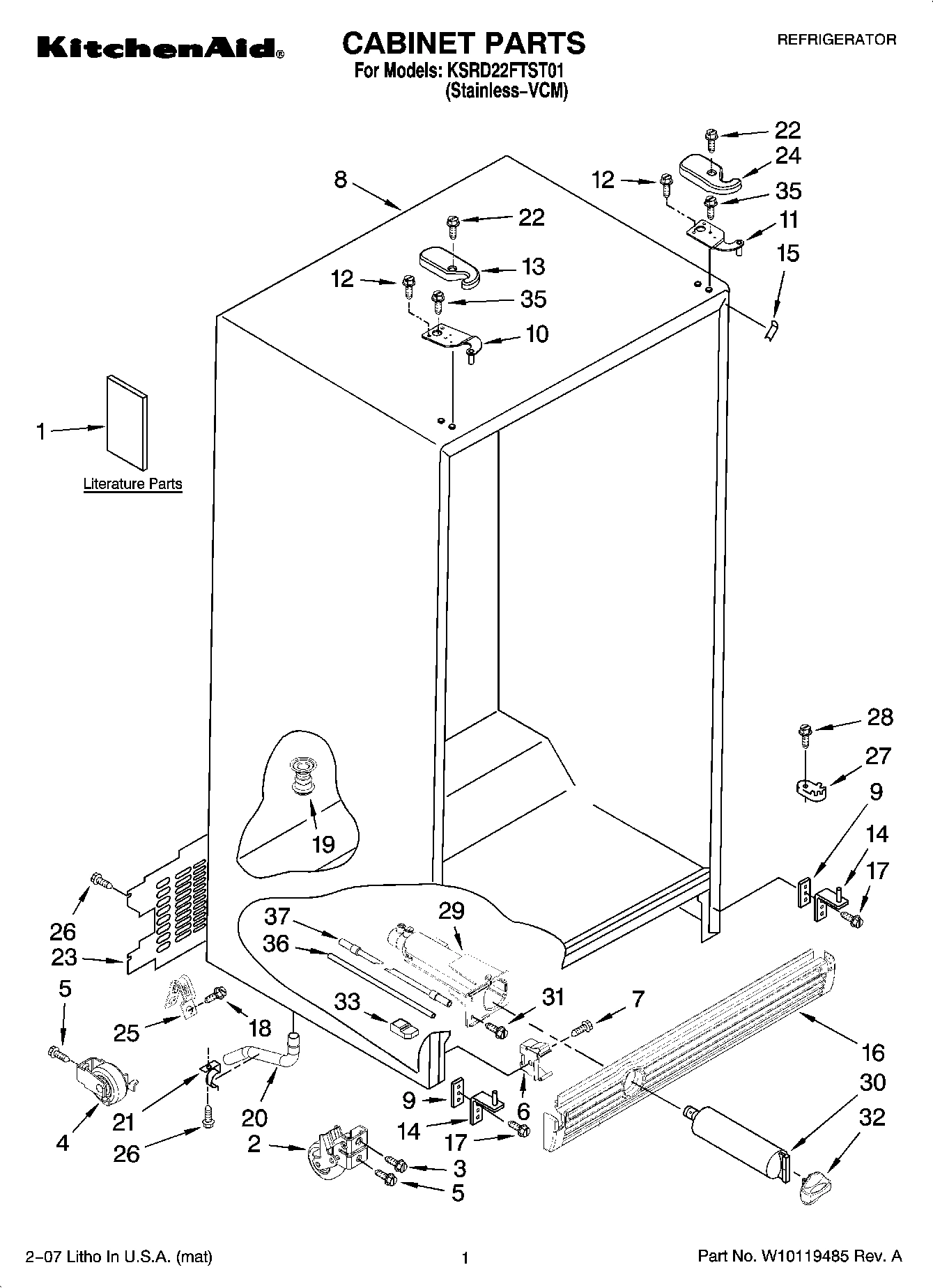 01 - CABINET PARTS