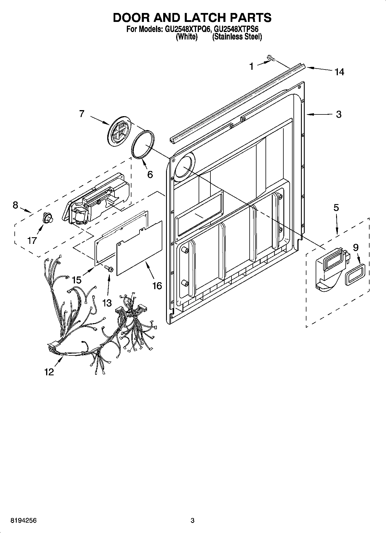 03 - DOOR AND LATCH PARTS