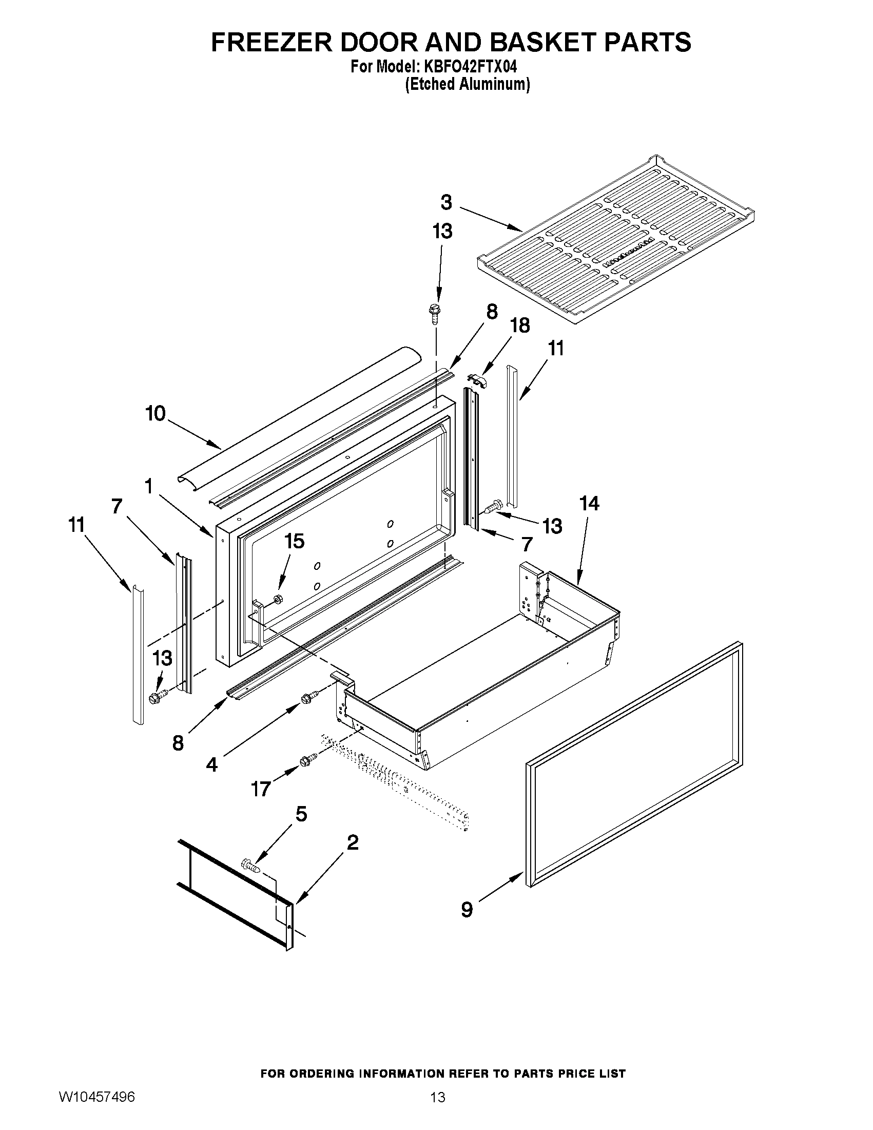 08 - FREEZER DOOR AND BASKET PARTS