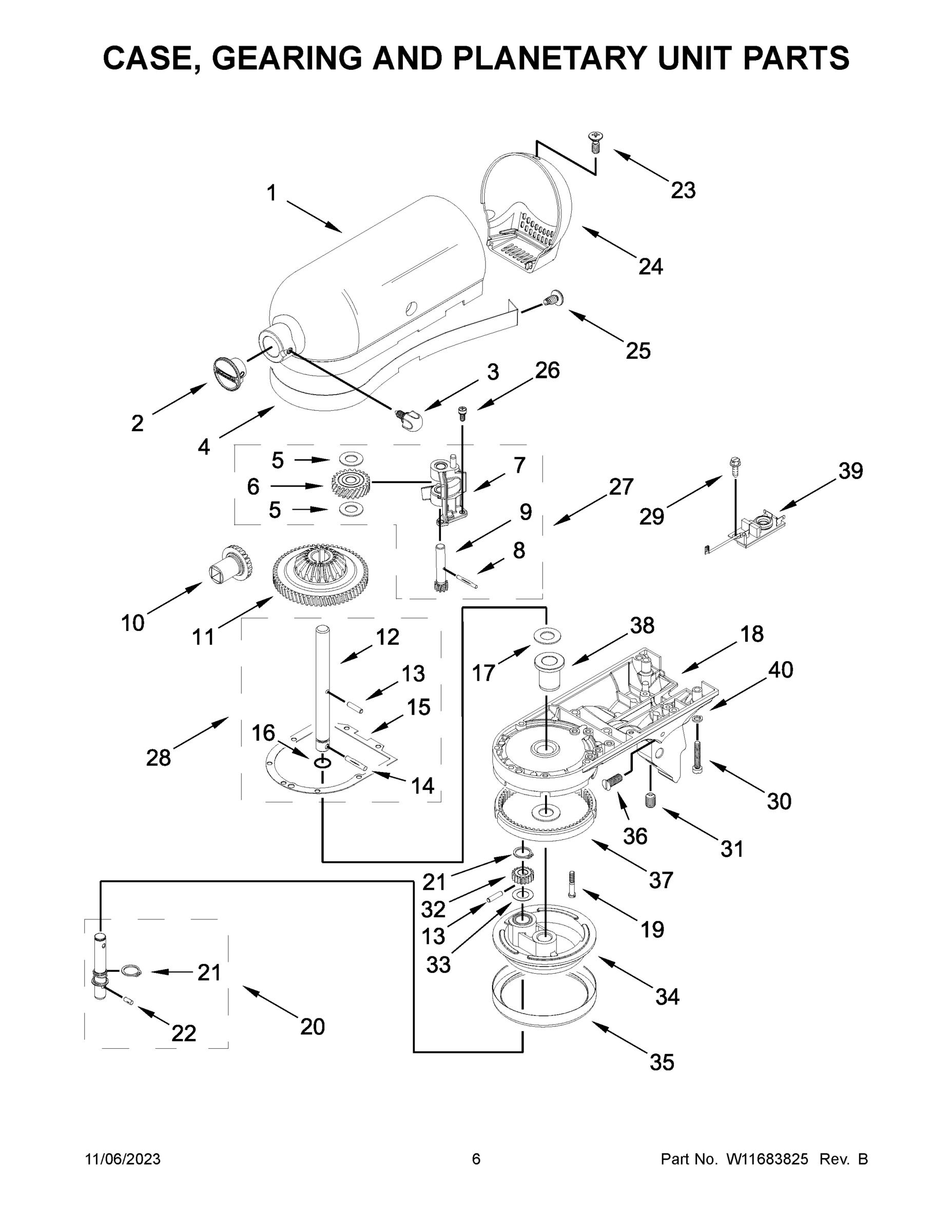 04 - CASE, GEARING AND PLANETARY UNIT PARTS
