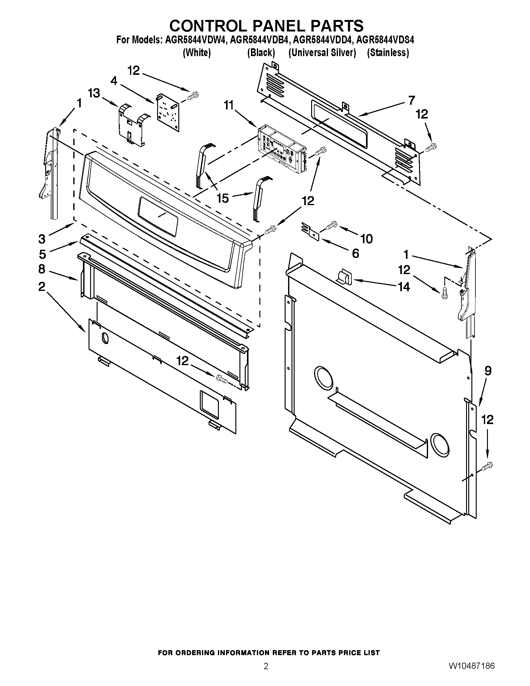 02 - CONTROL PANEL PARTS