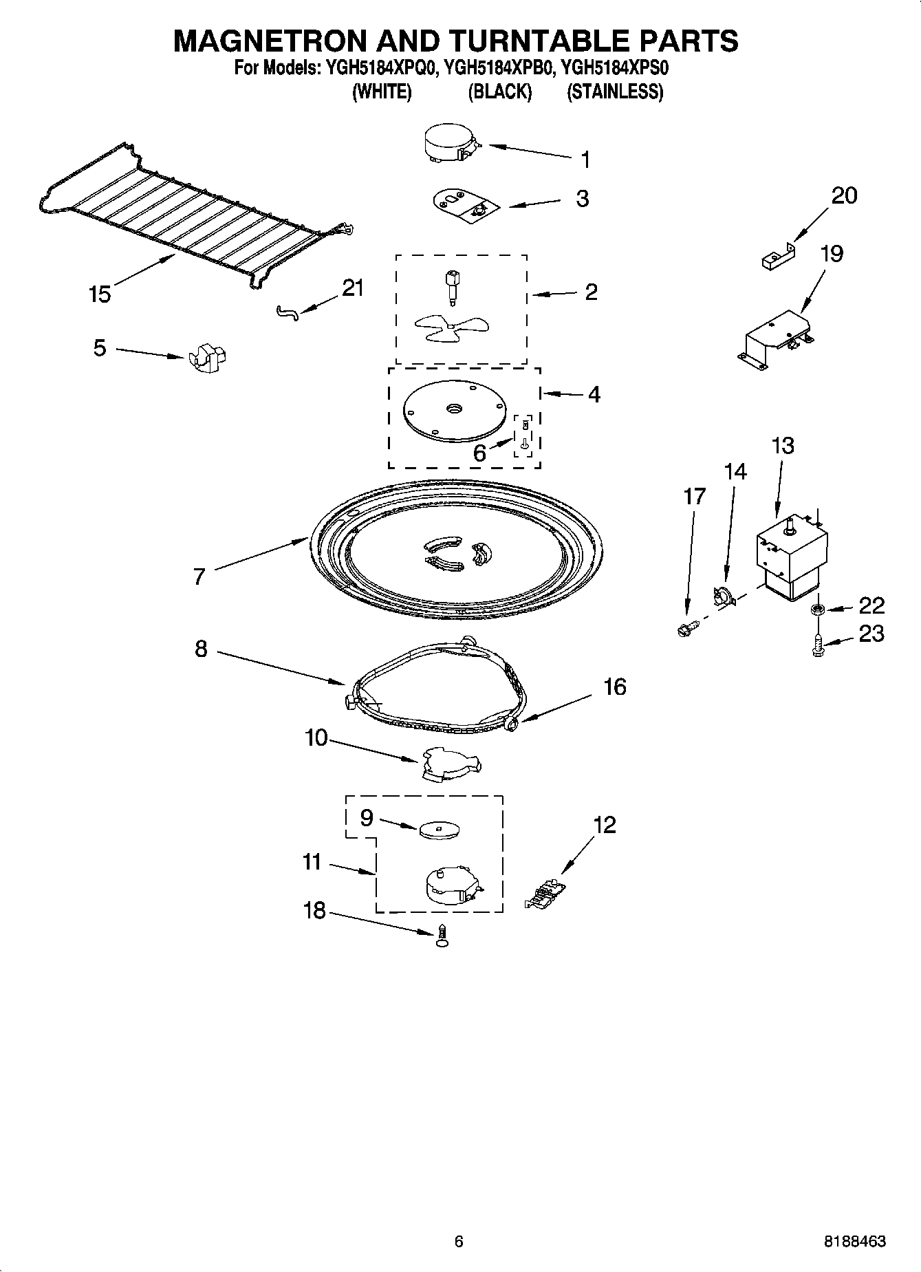 05 - MAGNETRON AND TURNTABLE PARTS