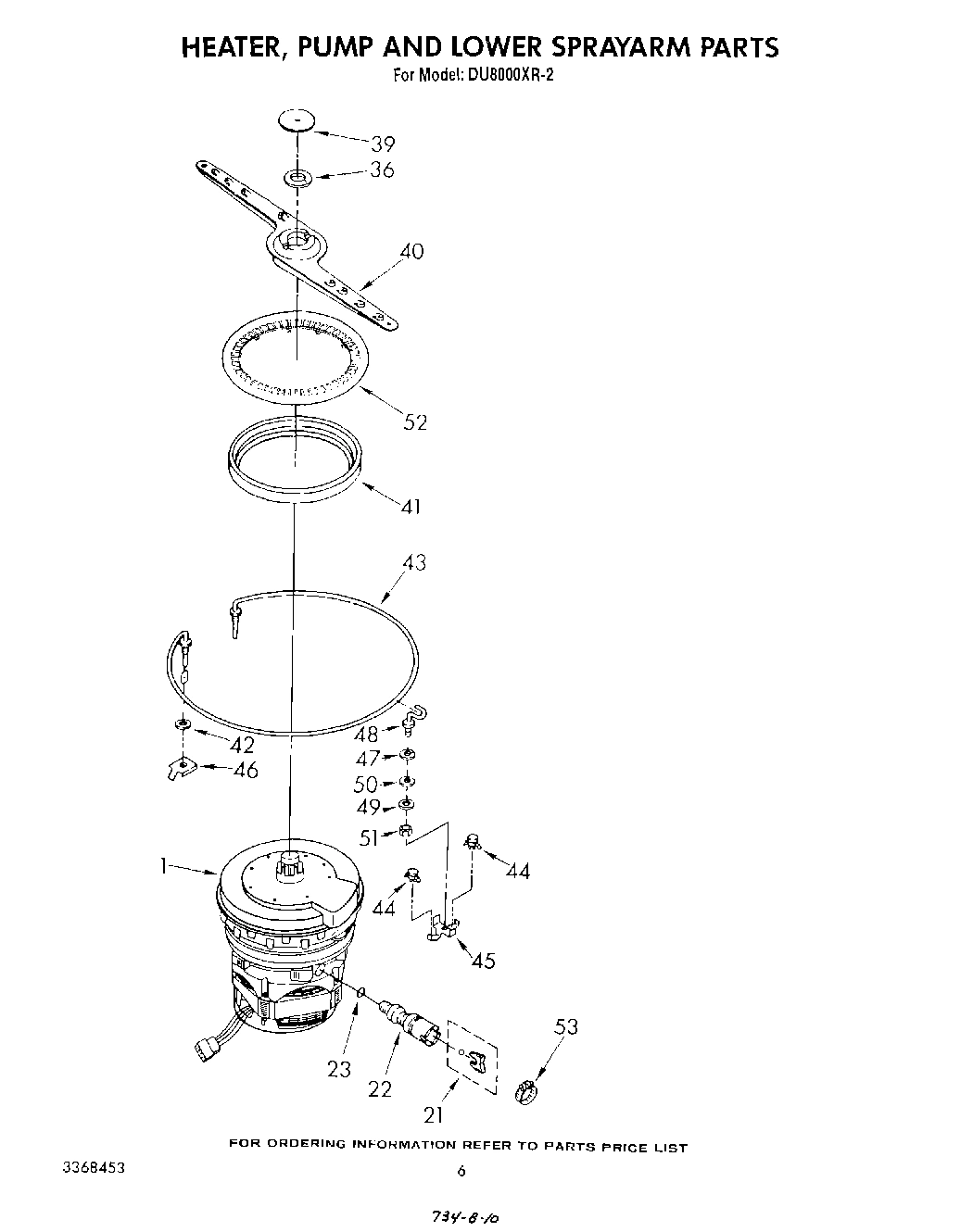 04 - HEATER, PUMP AND LOWER SPRAYARM