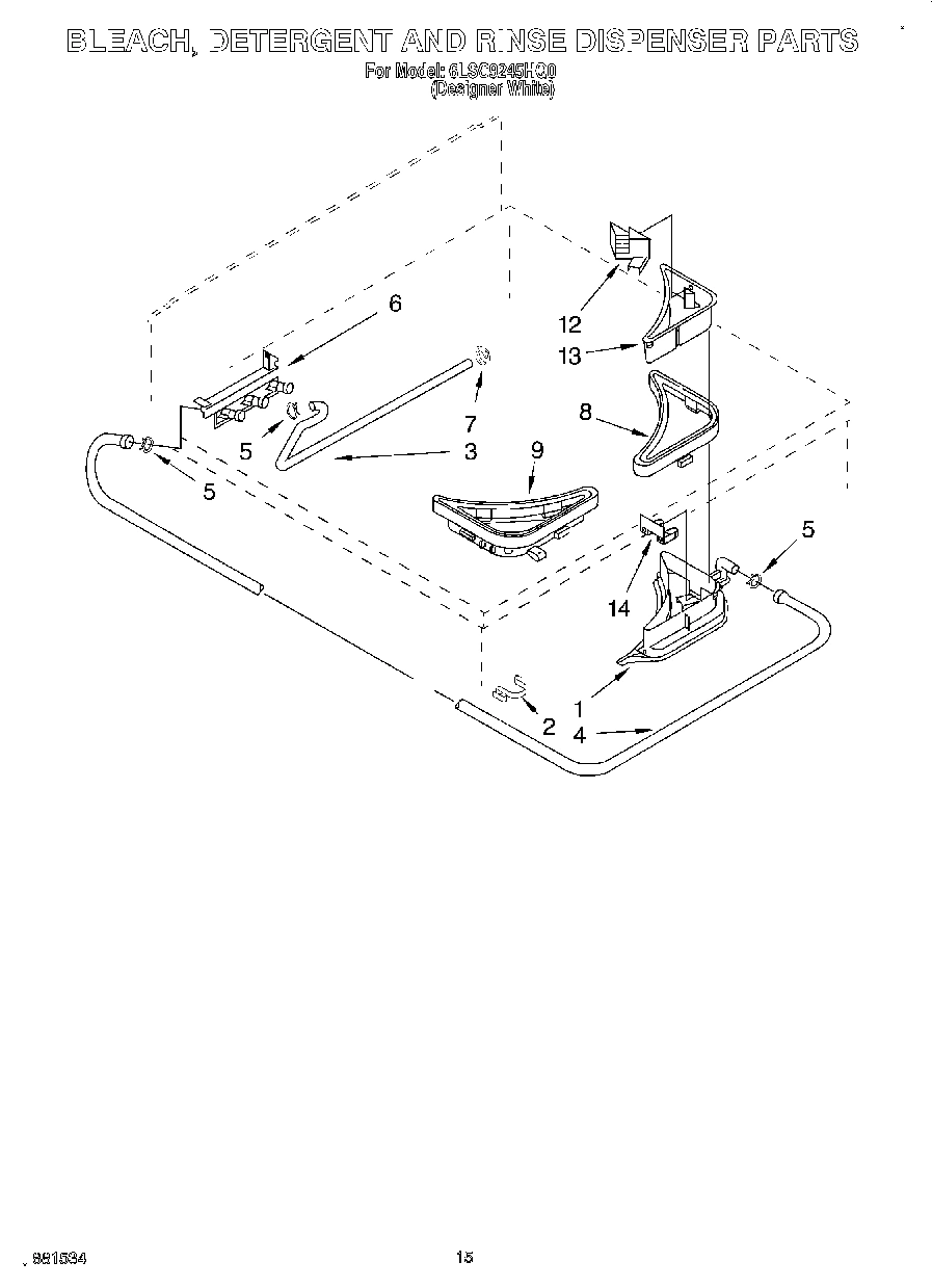 11 - BLEACH, DETERGENT AND RINSE DISPENSER