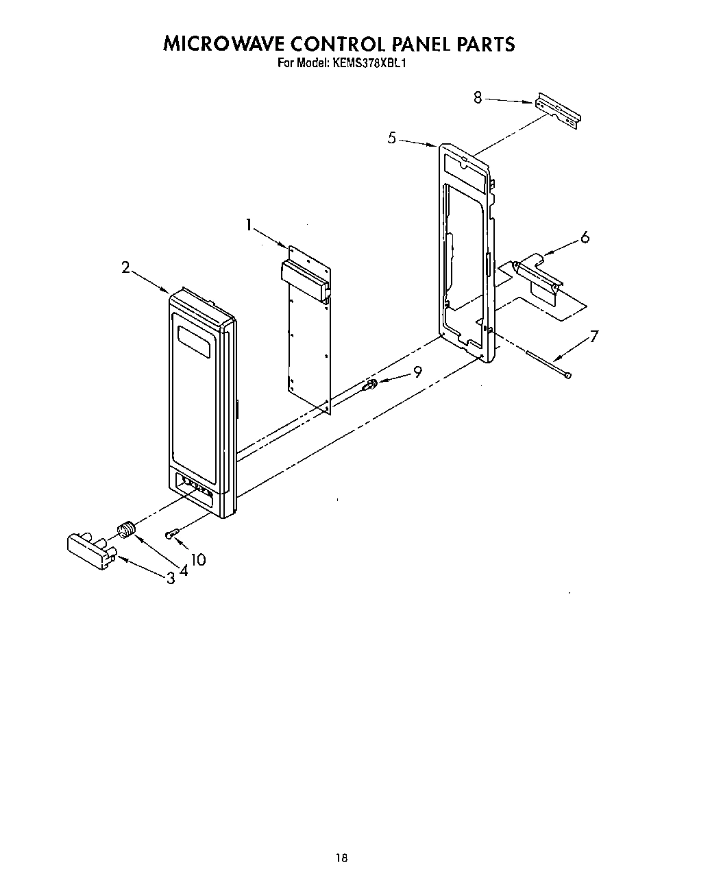 12 - MICROWAVE CONTROL PANEL
