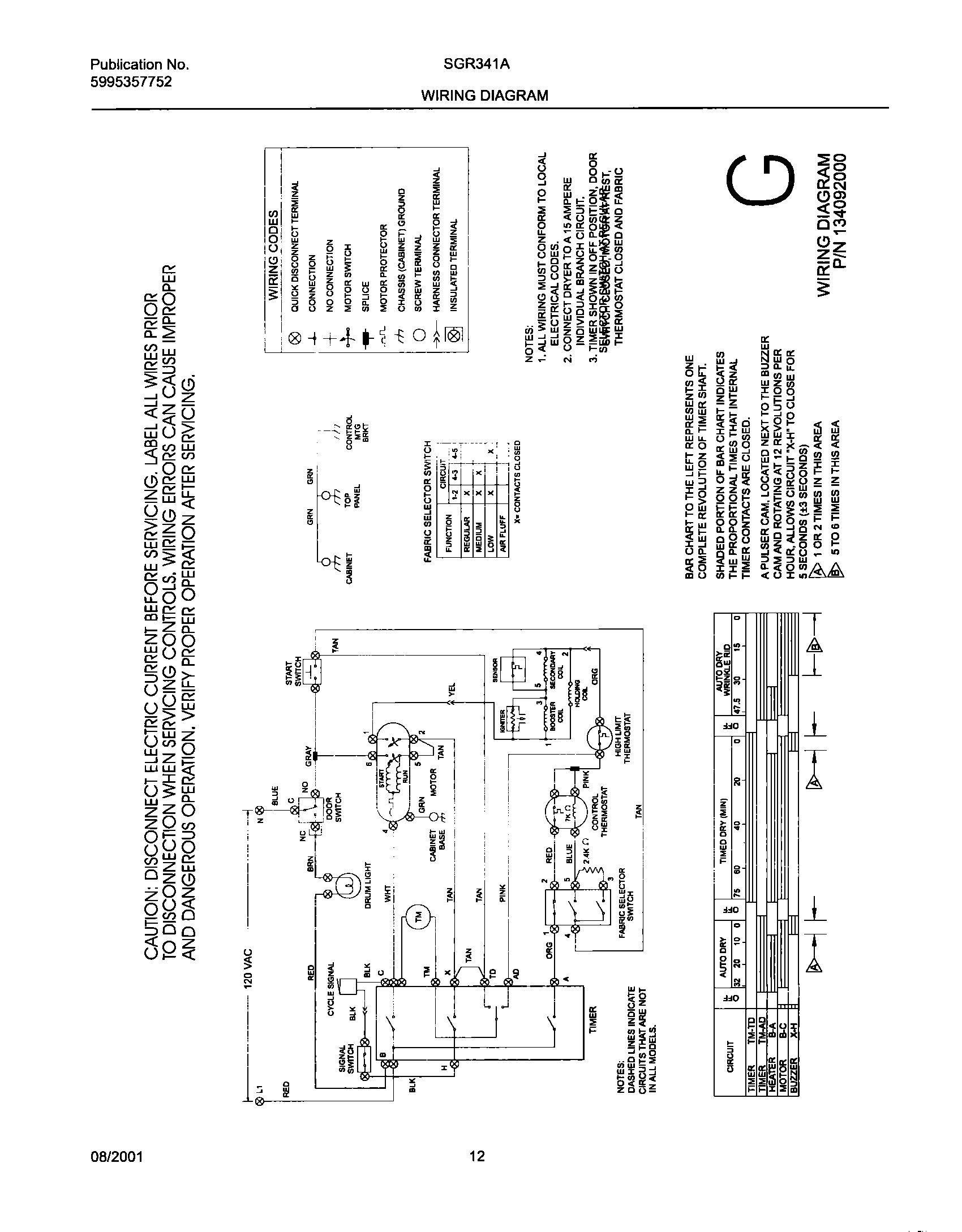 12 - 134092000 WIRING DIAGRAM