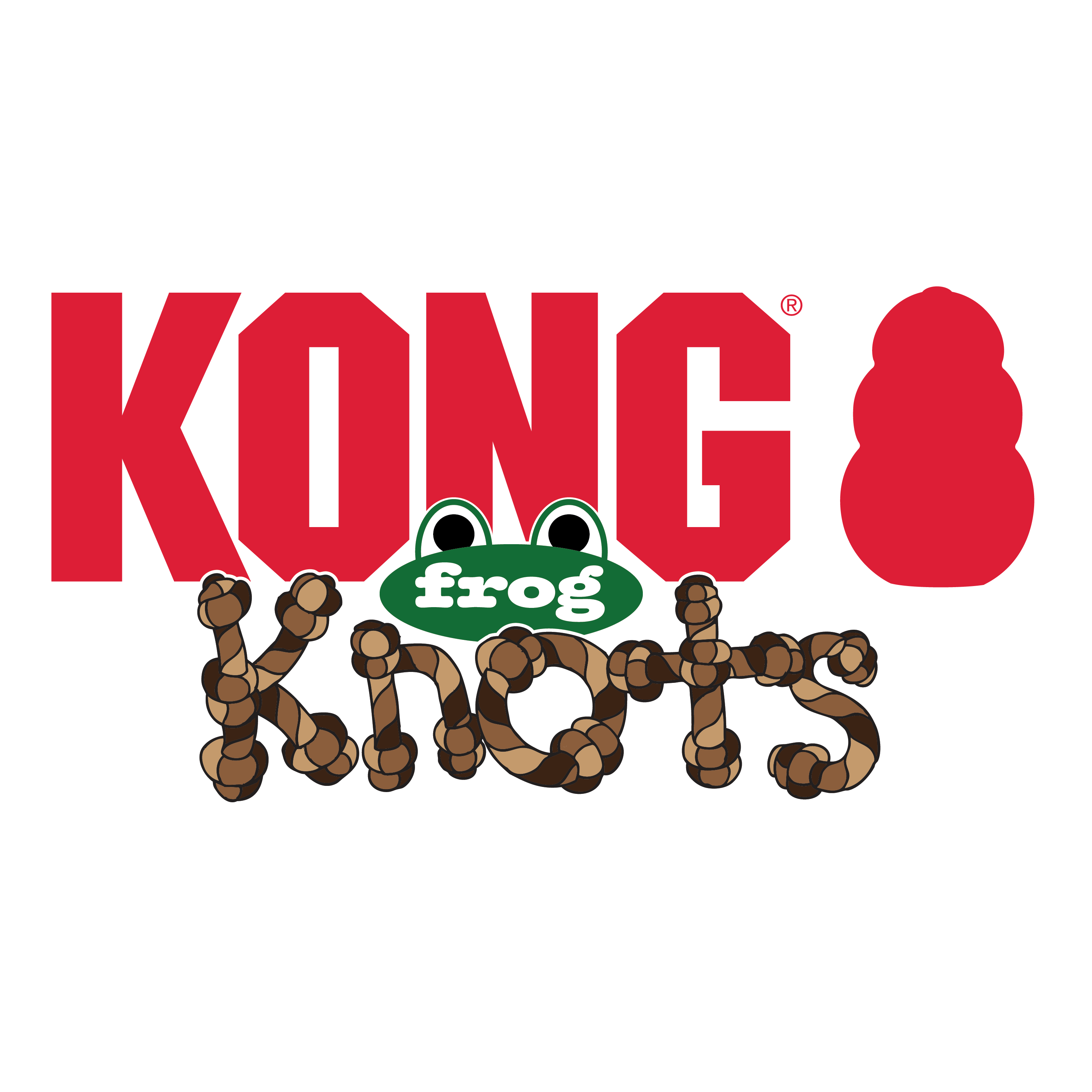 KONG Knots Frog Assorted Dog Toy KONG Knots Frog Assorted Dog Toy