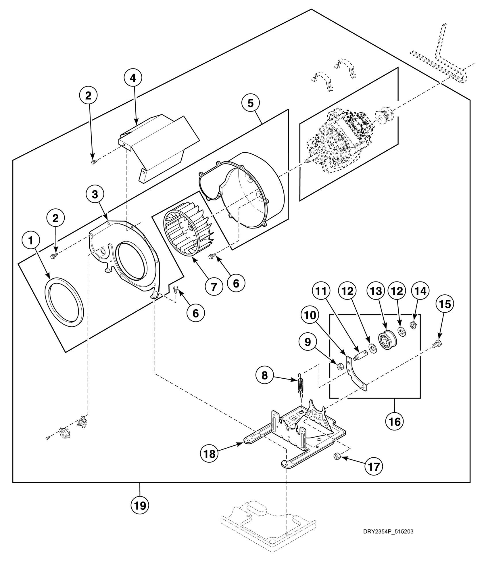 Exhaust Fan and Idler